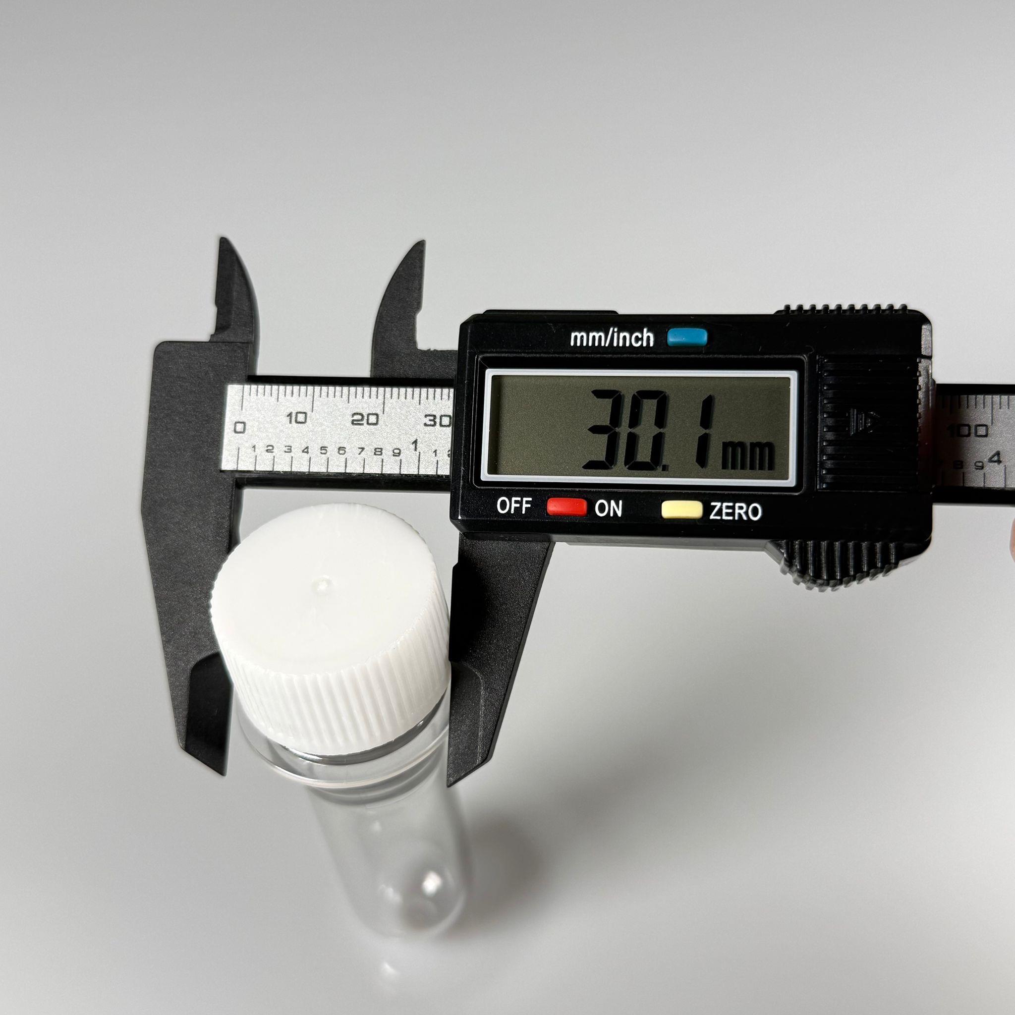 9 CM TÜP - 20 CC UZUN KALIN (20 GR) PET ŞİŞE  - BEYAZ PLASTİK KAPAKLI  - BAHARAT, DENEY TÜPÜ, AYAKKABI BAĞCIĞI VB İÇİN PLASTİK TÜP