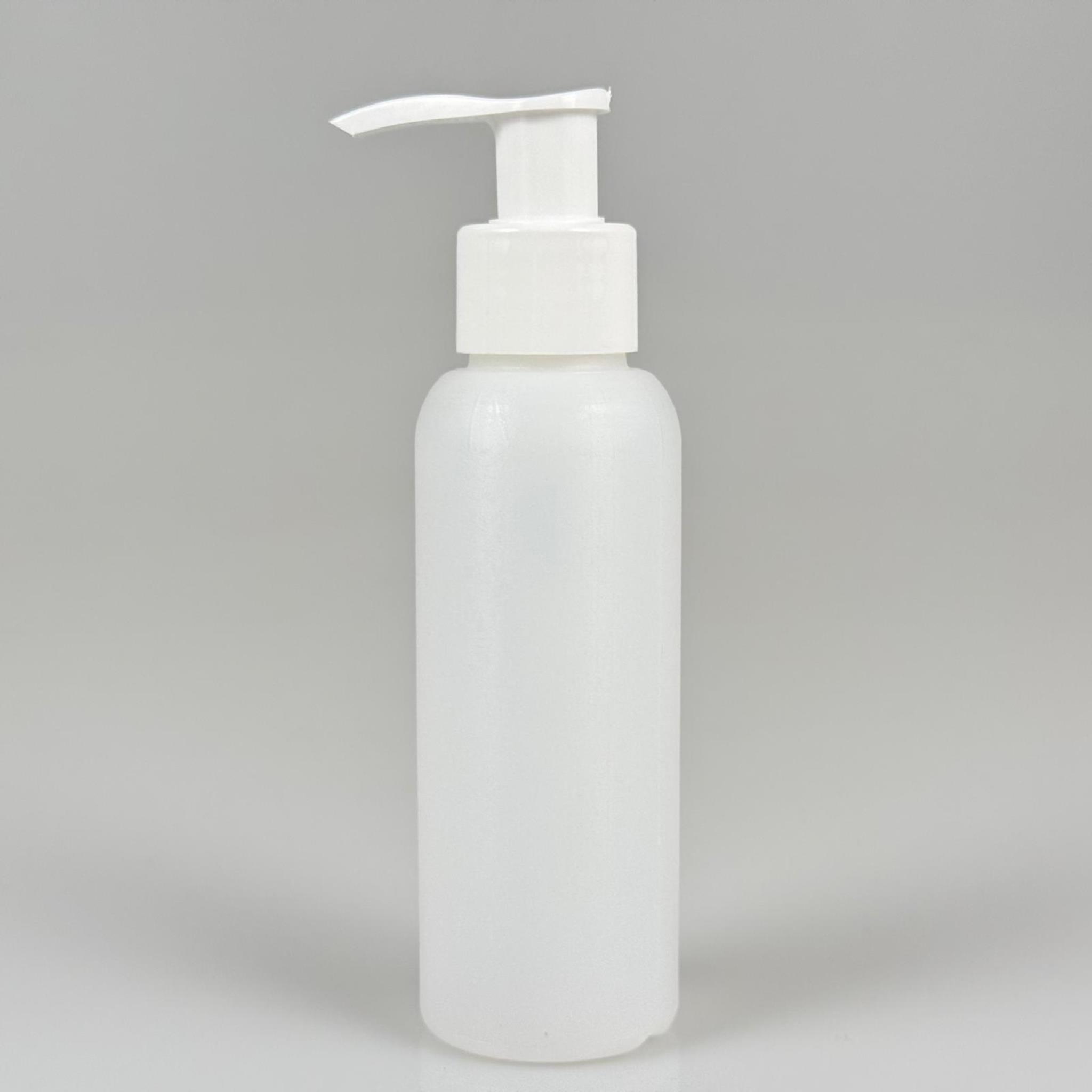 100 CC NATÜREL SERT POLİETİLEN ŞİŞE + BEYAZ POMPALI ( 24 MM ) - 100 ML BEYAZ PLASTİK POMPALI SERT POLİETİLEN ŞİŞE (YOĞUN KIVAMLI SIVILARDA TIKANMAZ)