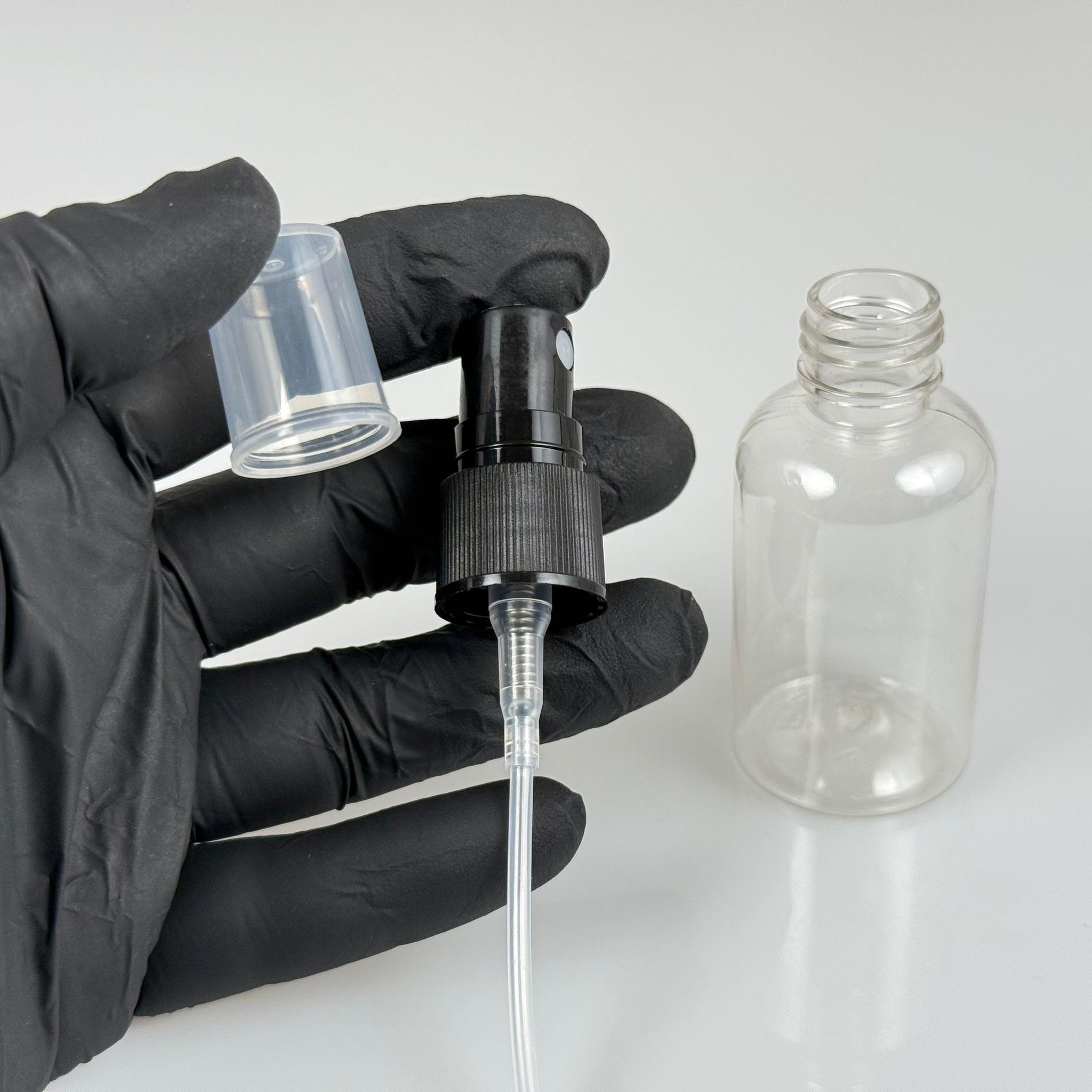 40 CC TOMBUL MODEL PLASTİK ŞİŞE - SİYAH SPREYLİ - 40 ML SPREYLİ PET ŞİŞE