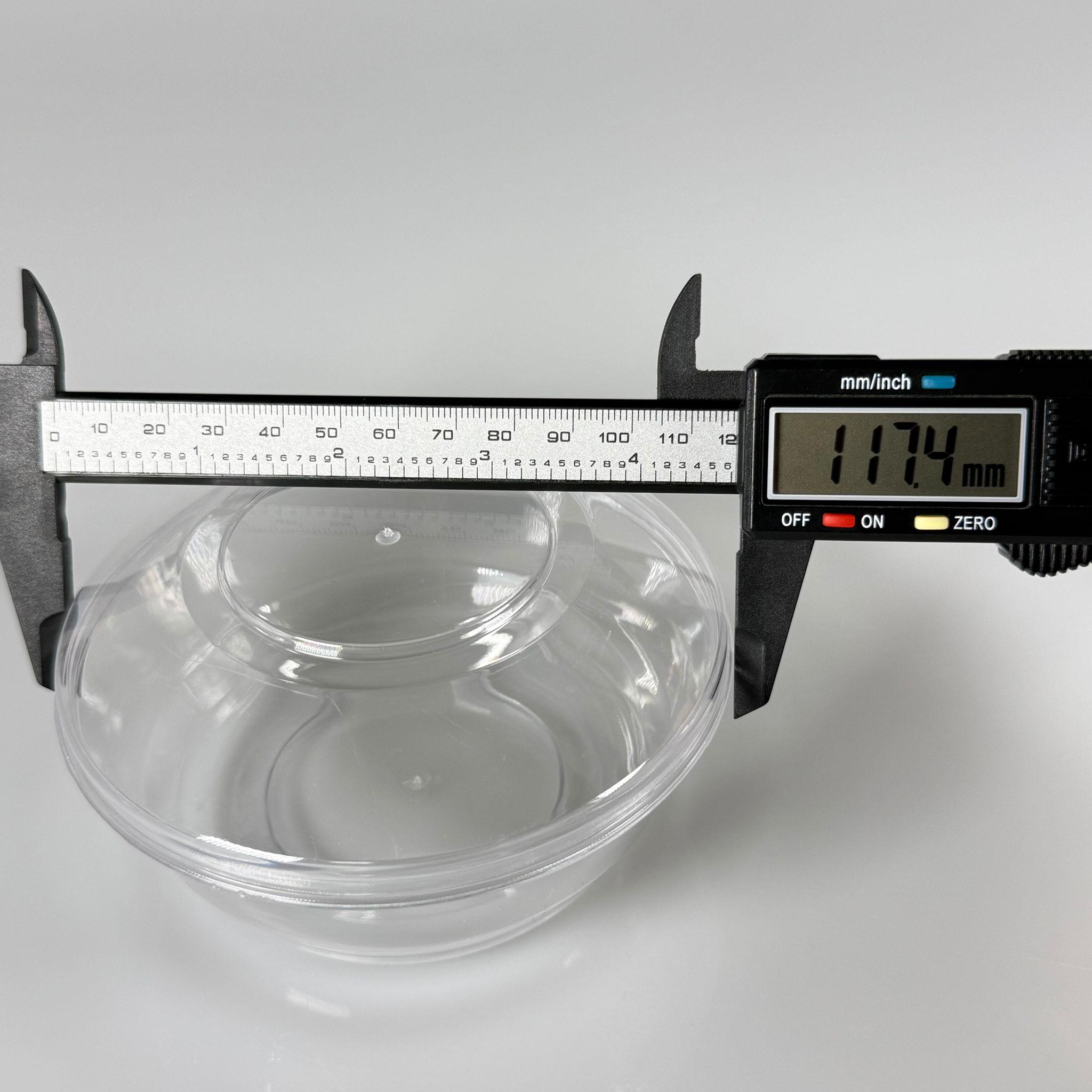 KRİSTAL PLASTİK MİKA TATLI KABI - 280 CC KAPAKLI YUVARLAK MODEL 30 LU PAKET - muhallebi, profiterol, puding, tiramisu, sütlaç, sütlü tatlı, çerezlik, pastane vb için çok amaçlı plastik boş kaseler