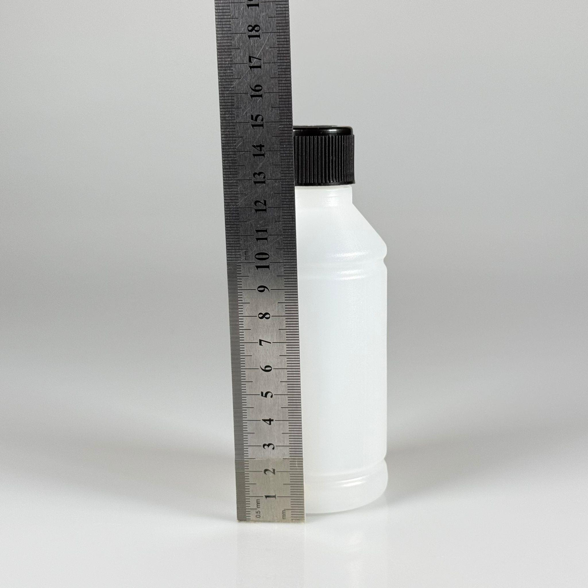 250 CC TİNER ŞİŞESİ - SİYAH ÇOCUK EMNİYET KİLİTLİ KAPAKLI - 250 ML KİMYASALA DAYANIKLI PLASTİK ŞİŞE - 0,25 LT POLİETİLEN ŞİŞE