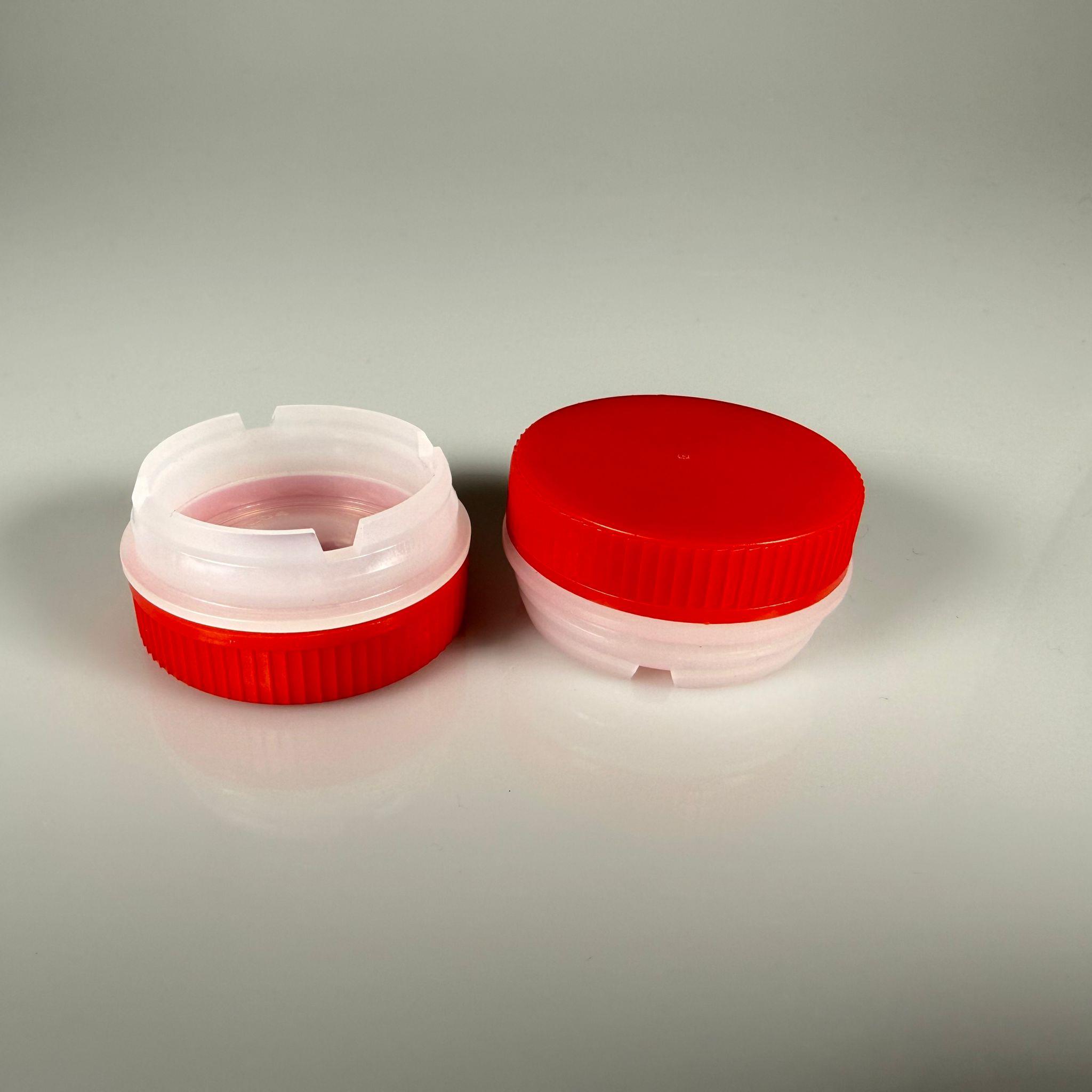 42 MM KIRMIZI TENEKE KAPAK - (42 MM DELME ÇAPI OLAN TENEKELER İÇİN VİDALI TENEKE KAPAĞI) VUP / SK43 BERİCAP