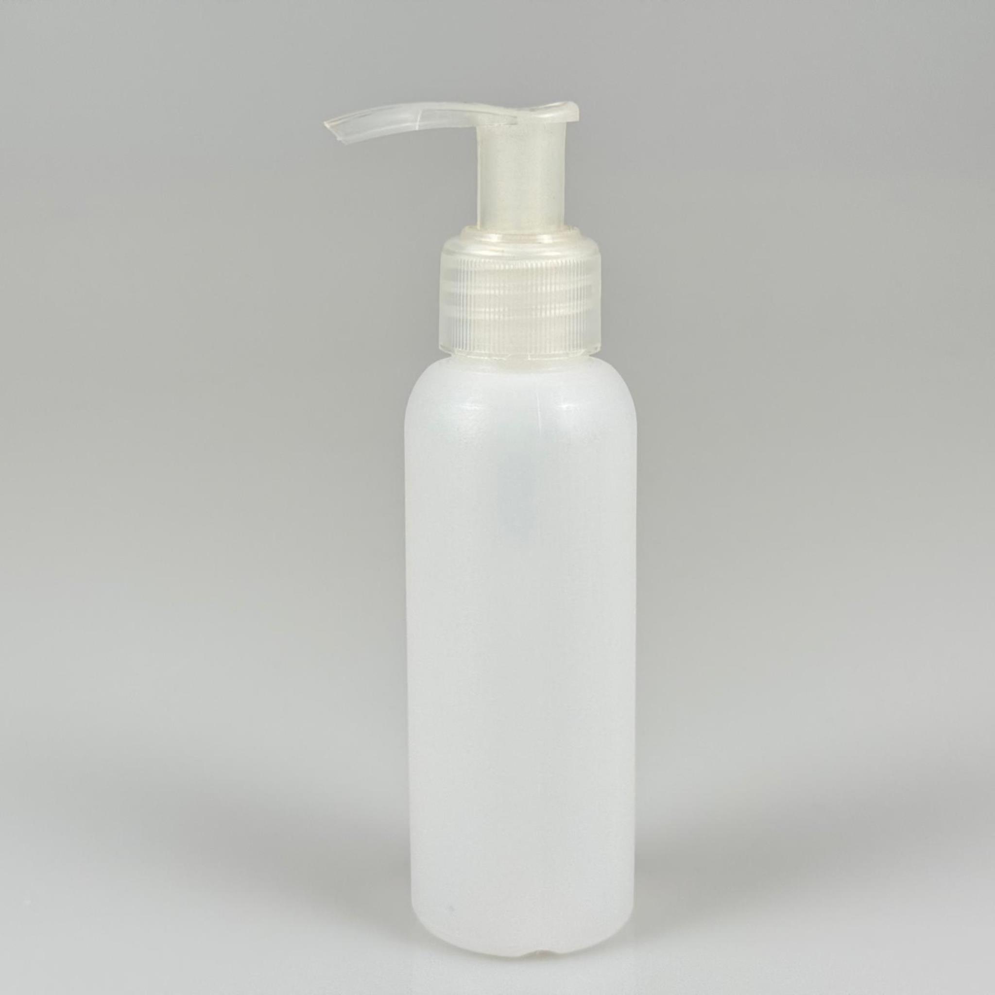 100 CC NATÜREL SERT POLİETİLEN ŞİŞE + ŞEFFAF POMPALI ( 24 MM ) - 100 ML ŞEFFAF PLASTİK POMPALI SERT POLİETİLEN ŞİŞE (YOĞUN KIVAMLI SIVILARDA TIKANMAZ)