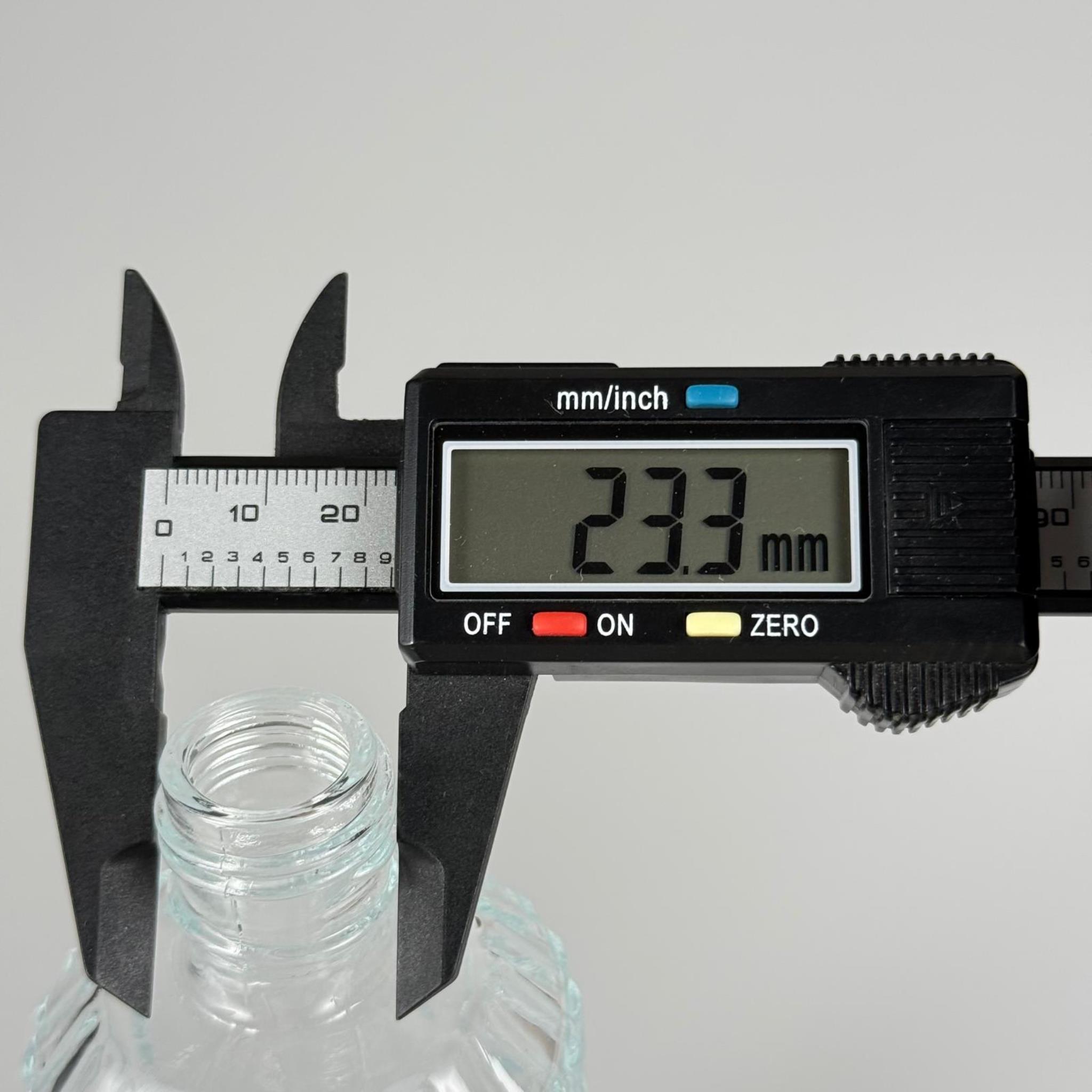 200 CC CAM SİLİNDİR ZÜMRÜT ÇİZGİLİ KOLONYA ŞİŞESİ 24 MM