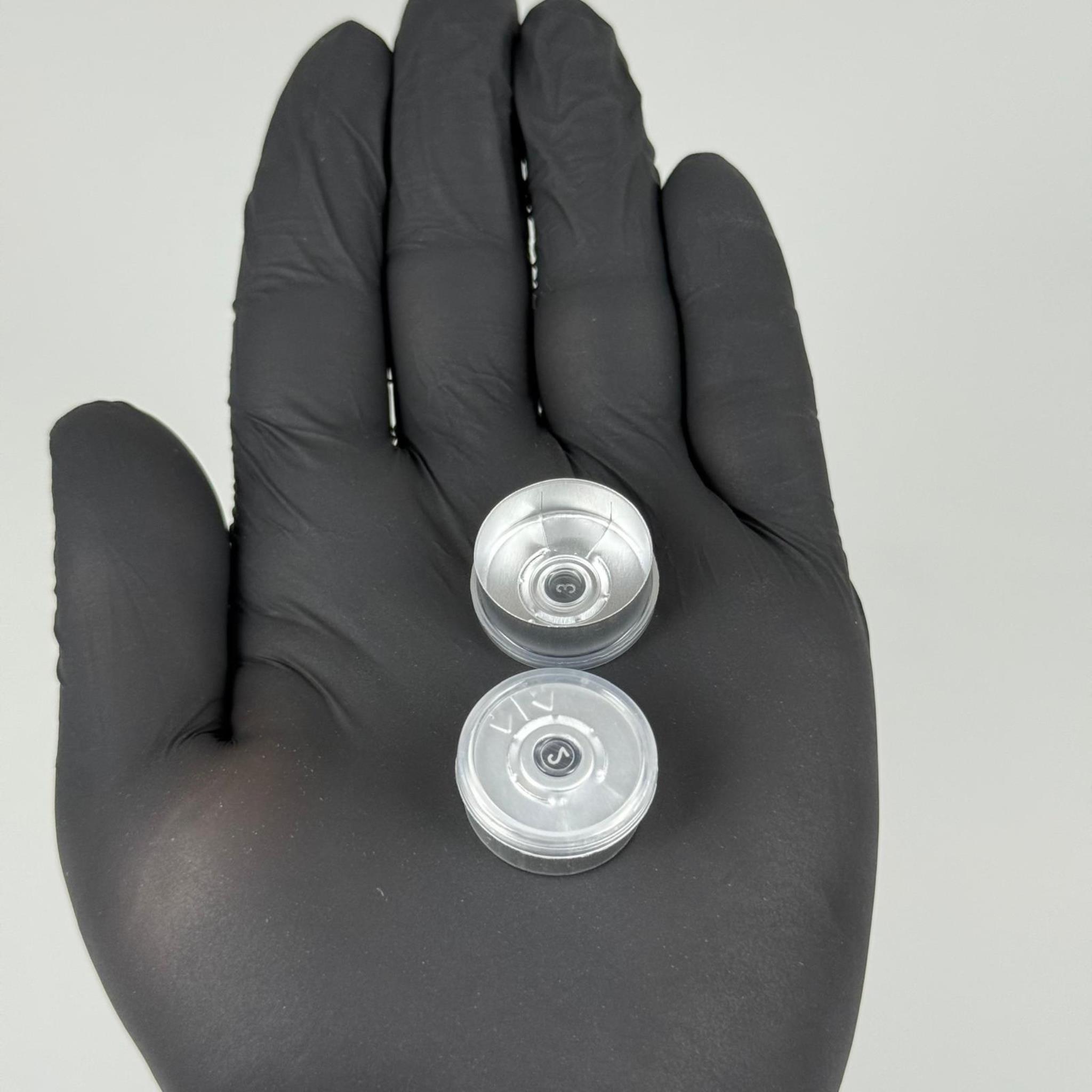 20 MM TEAR - OFF PENİSİLİN ALÜMİNYUM FLAKON KAPAK ÜSTÜ ÜSTÜ ŞEFFAF
