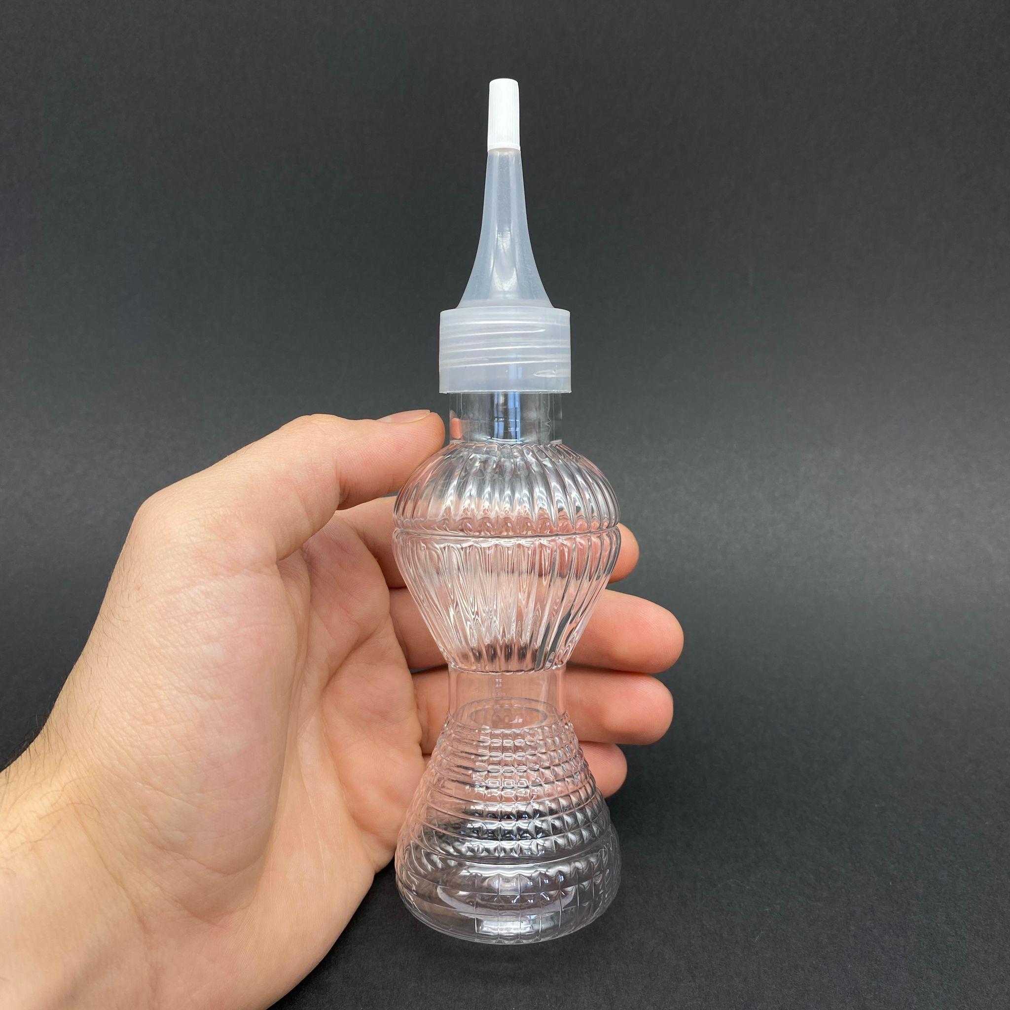 100 CC PIRLANTA MODEL PET ŞİŞE - AKITICI KAPAKLI - 100 ML AKITICILI PLASTİK ŞİŞE