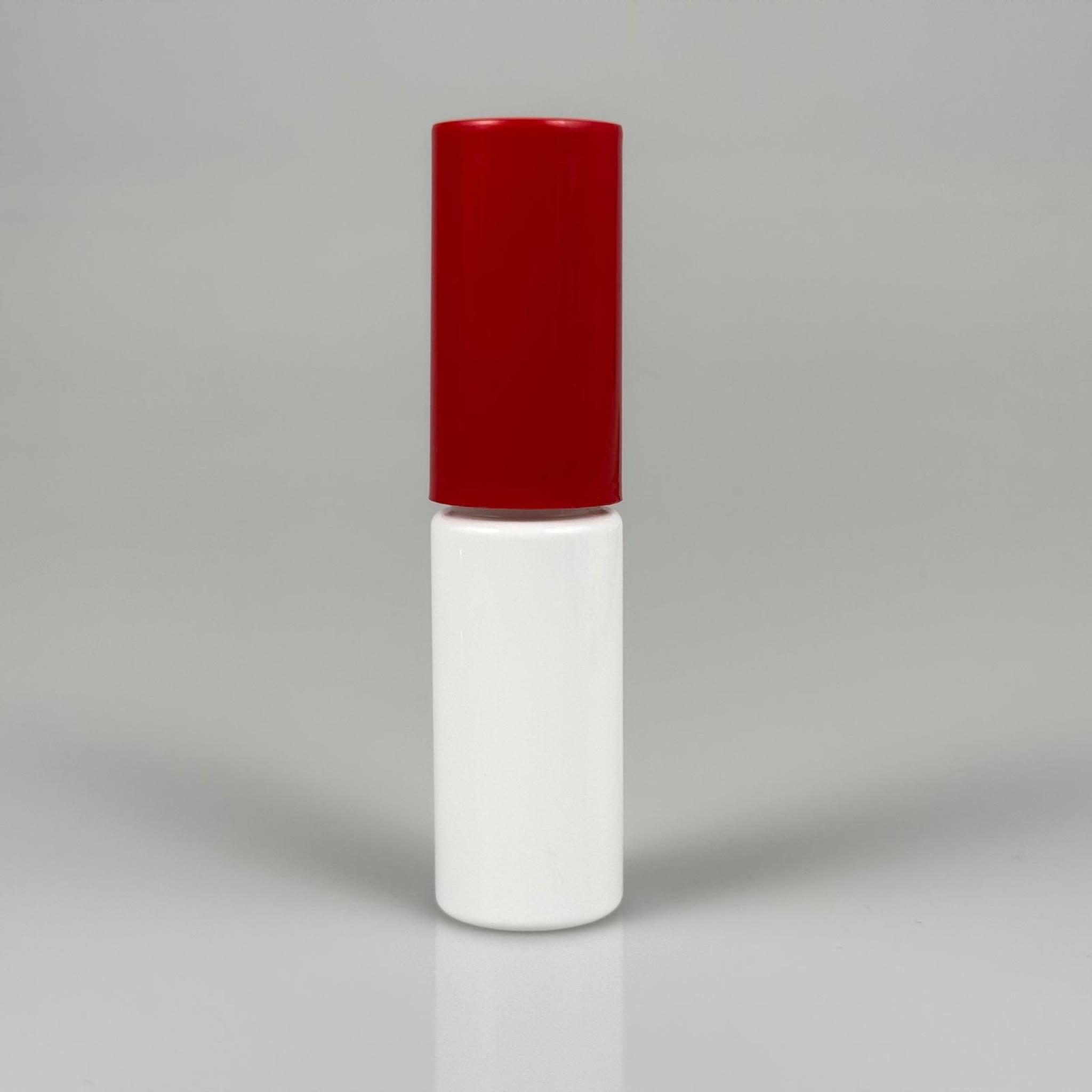 15 CC BEYAZ PARFÜM ŞİŞESİ PLASTİK - SİYAH SPREY + KIRMIZI KAPAK - 15 ML PARFÜM ŞİŞESİ PET