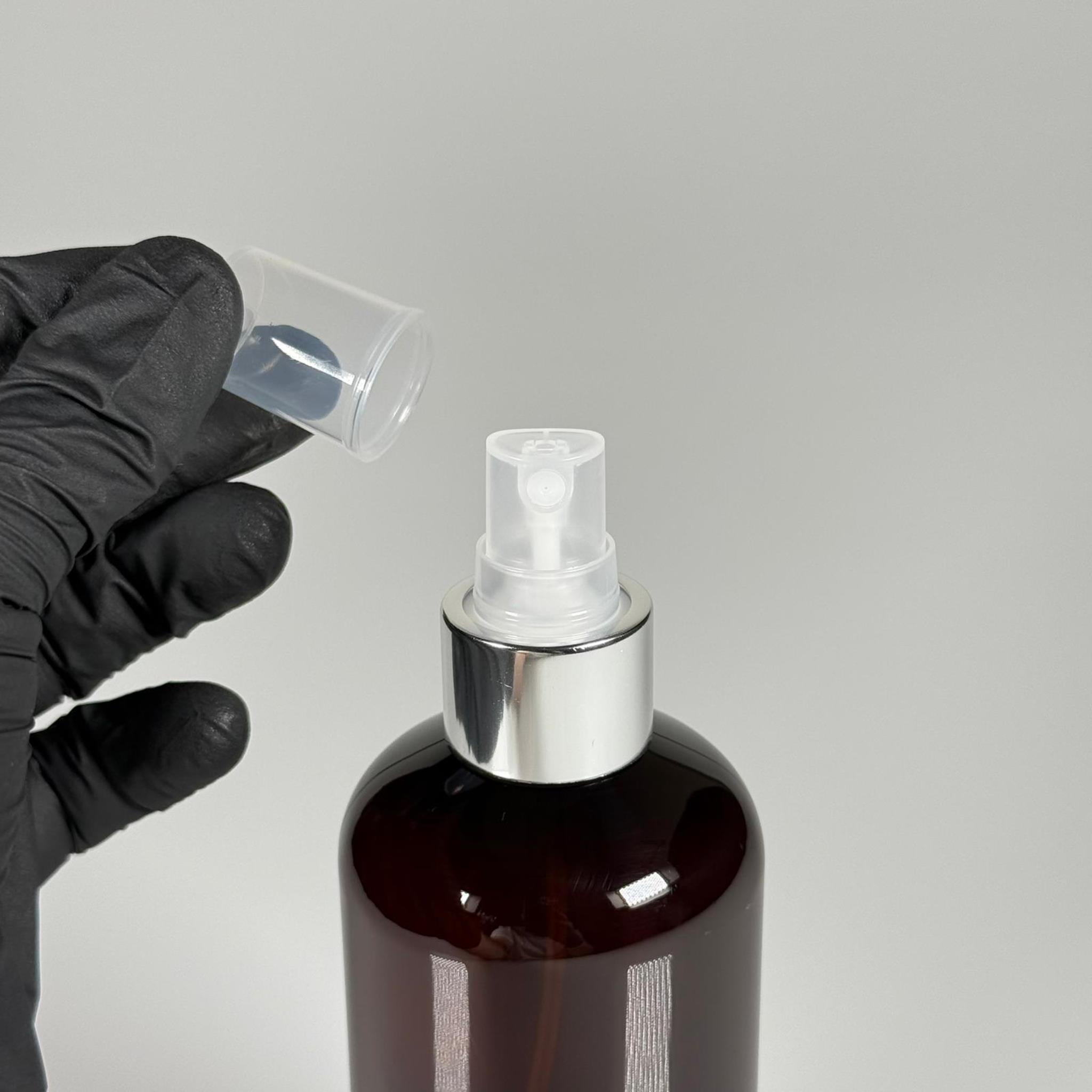 250 CC AMBER ŞİŞE - GÜMÜŞ SPREYLİ - 250 ML SPREYLİ PLASTİK ŞİŞE - ZEYNEP MODEL PET ŞİŞE