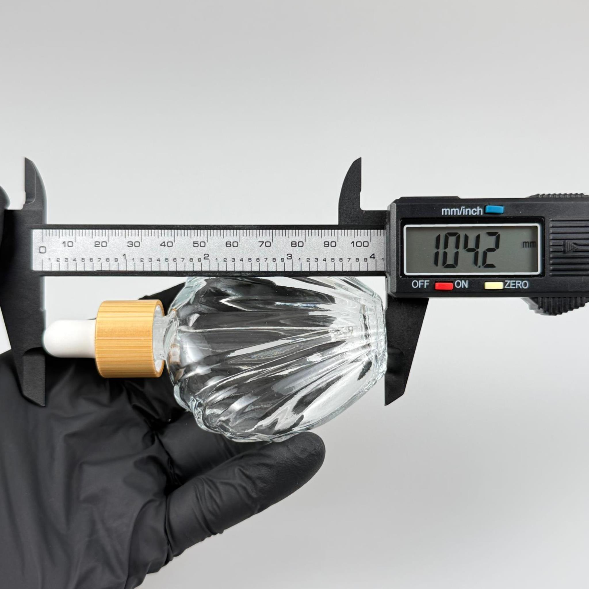 45 CC İSTİRİDYE MODEL PRESTİJLİ CAM DAMLALIKLI ŞİŞE - BEYAZ EMZİK - AHŞAP BAMBU KAPAK - 45 ML CAM DAMLALIKLI ŞİŞE - DAMLALIKLI BOŞ ŞİŞE