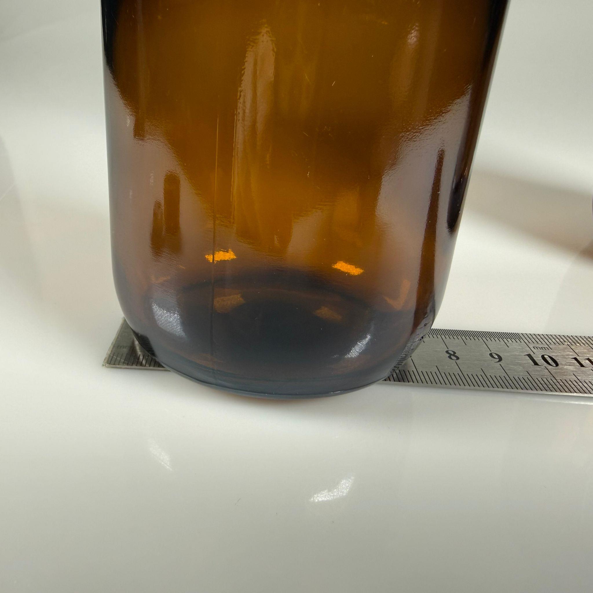 FLAKON ENJEKTÖR SERUM ŞİŞESİ - 500 ML ECZA CAM ŞİŞE + VİDALI DELİKLİ KAPAK (ELLE ÇEVİREREK KAPANIR) + KAUÇUK BUTİL TIPA TAKIM