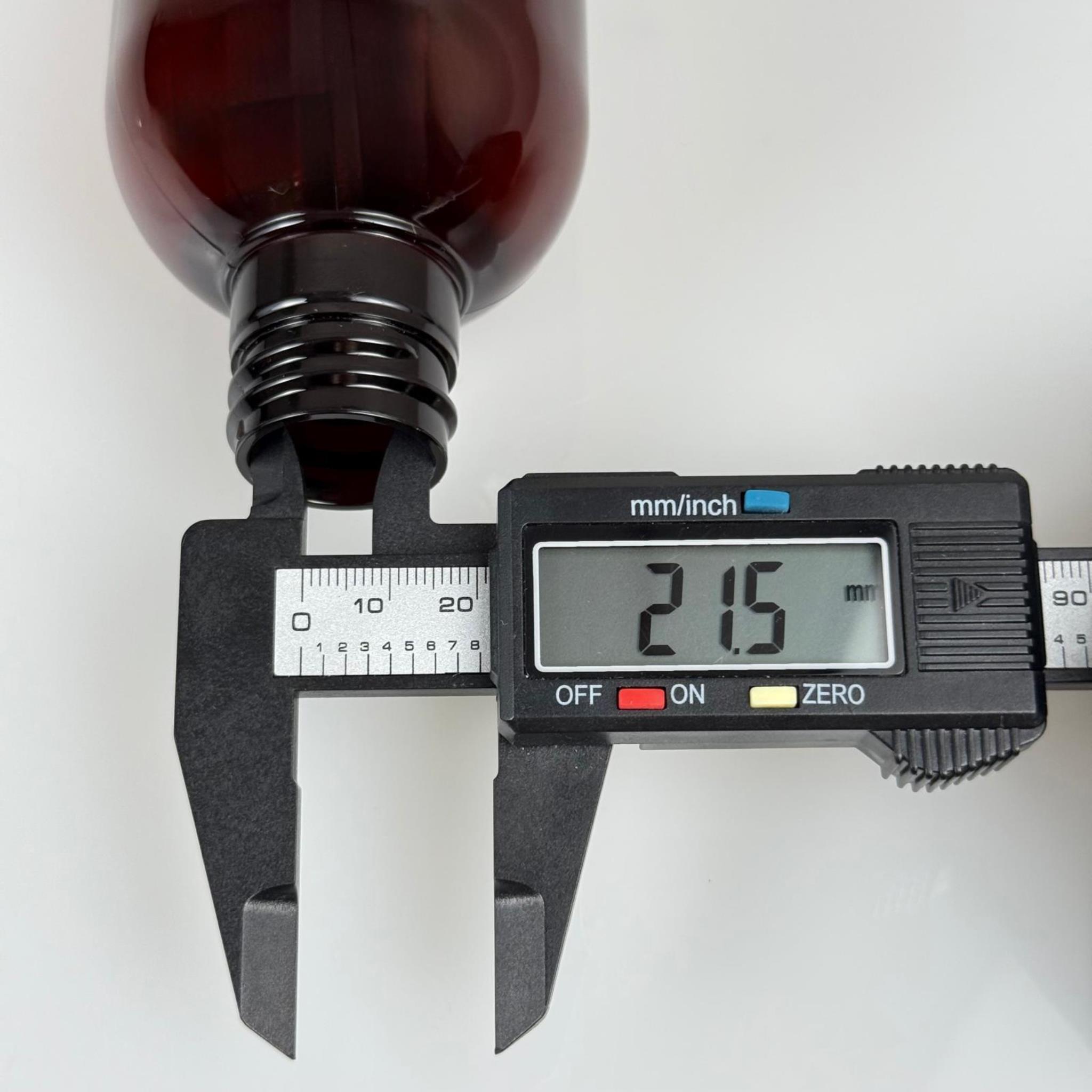 400 CC AMBER ŞAMPUAN ŞİŞESİ MERMİ MODEL KAPAKSIZ (28 AĞIZ)