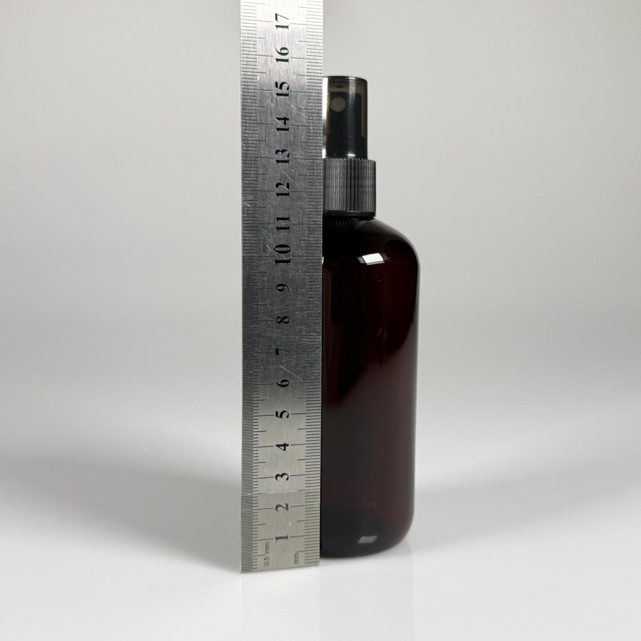 250 CC AMBER ŞİŞE - SİYAH SPREYLİ - 250 ML SPREYLİ PLASTİK ŞİŞE - ZEYNEP MODEL PET ŞİŞE