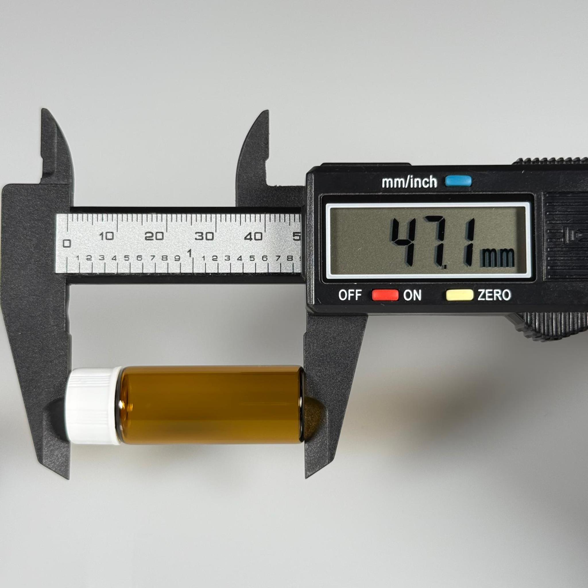 5 CC AMBER CAM ŞİŞE - BEYAZ KAPAKLI - 5 ML KAPAKLI CAM ŞİŞE