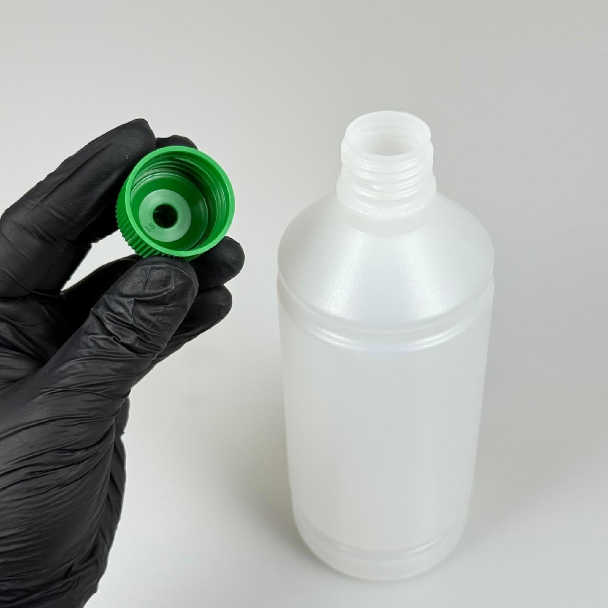 ZEYTİNYAĞI, SOS, ACI SOS, SİRKE, SRIRACHA VB BOŞ ŞİŞELERİ - YEŞİL SİVRİ TWİST AKITICI KAPAK + 500 ML NATÜREL POLİETİLEN PLASTİK ŞİŞE TAKIM