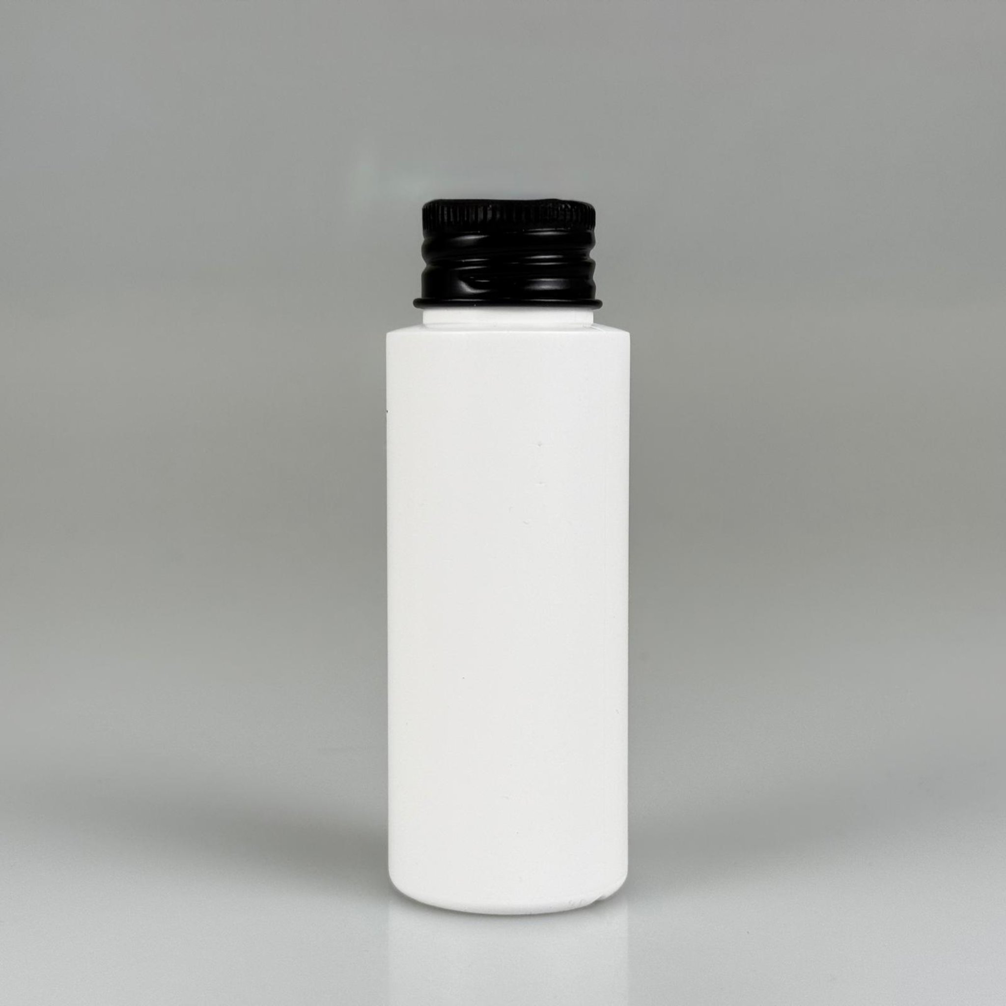 50 CC BEYAZ POLİETİLEN PLASTİK ASETON ŞİŞESİ ( 24 AĞIZ ) + KÖPÜK CONTALI SİYAH METAL ALÜMİNYUM KAPAK TAKIM - 50 ML BEYAZ PLASTİK ASETON ŞİŞELERİ