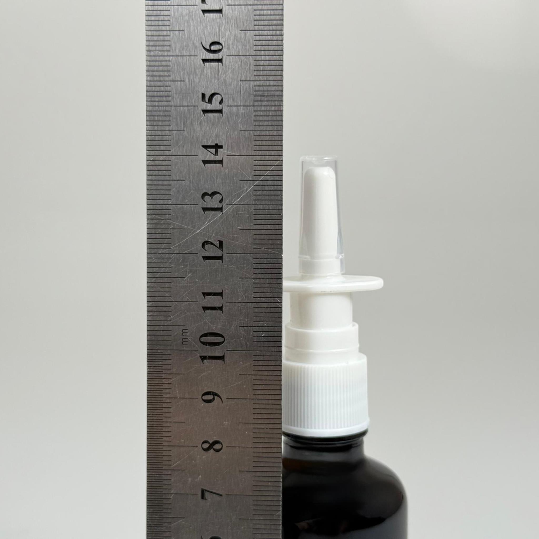 50 CC SİYAH CAM ŞİŞE - BEYAZ NAZAL BURUN SPREYLİ TAKIM - 50 ML BURUN SPREYLİ CAM ŞİŞE
