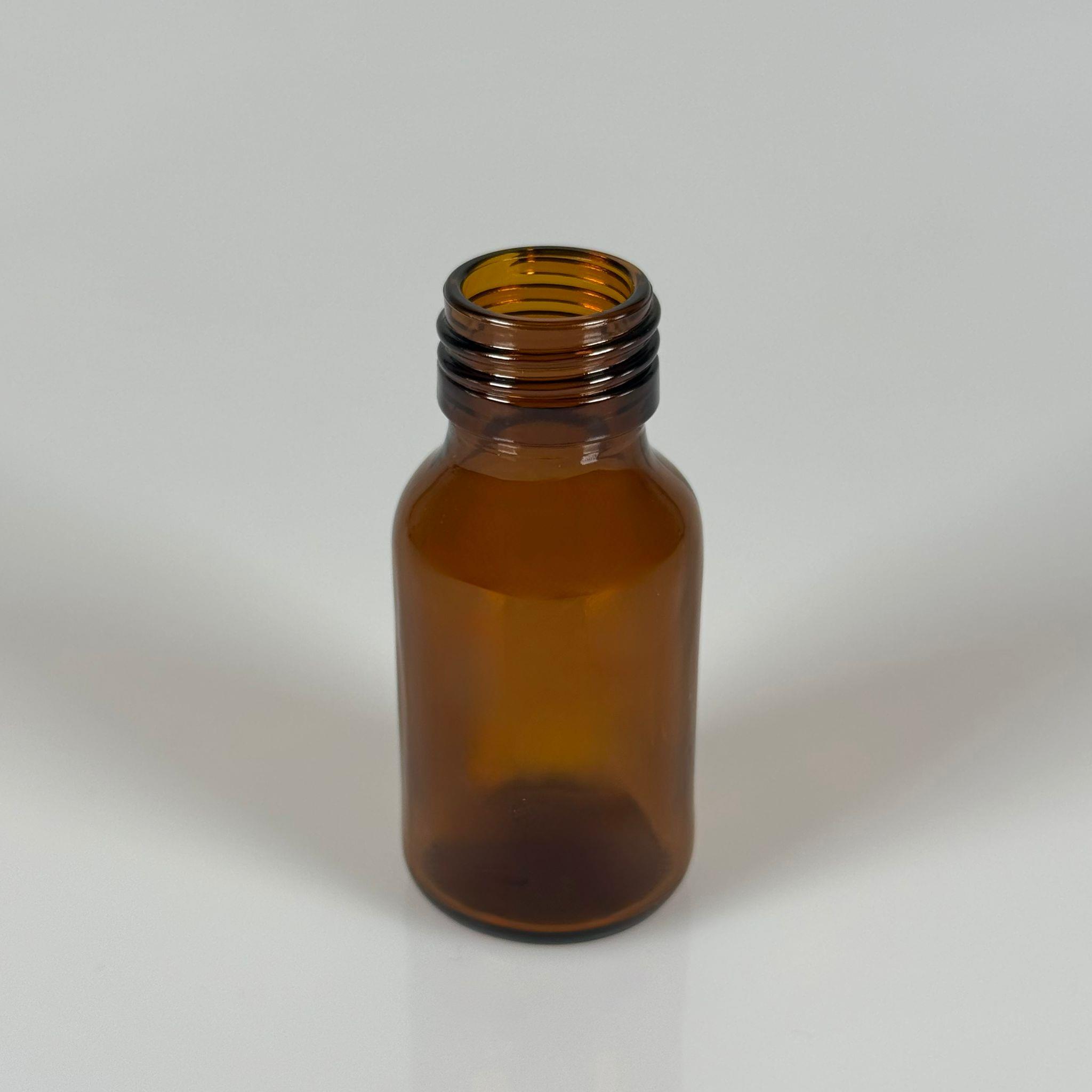 50 CC AMBER CAM ŞİŞE KAPAKSIZ (25 AĞIZ) - 50 ML CAM ŞİŞE - KAHVERENGİ - ŞİŞECAM ÜRÜN KODU 711505