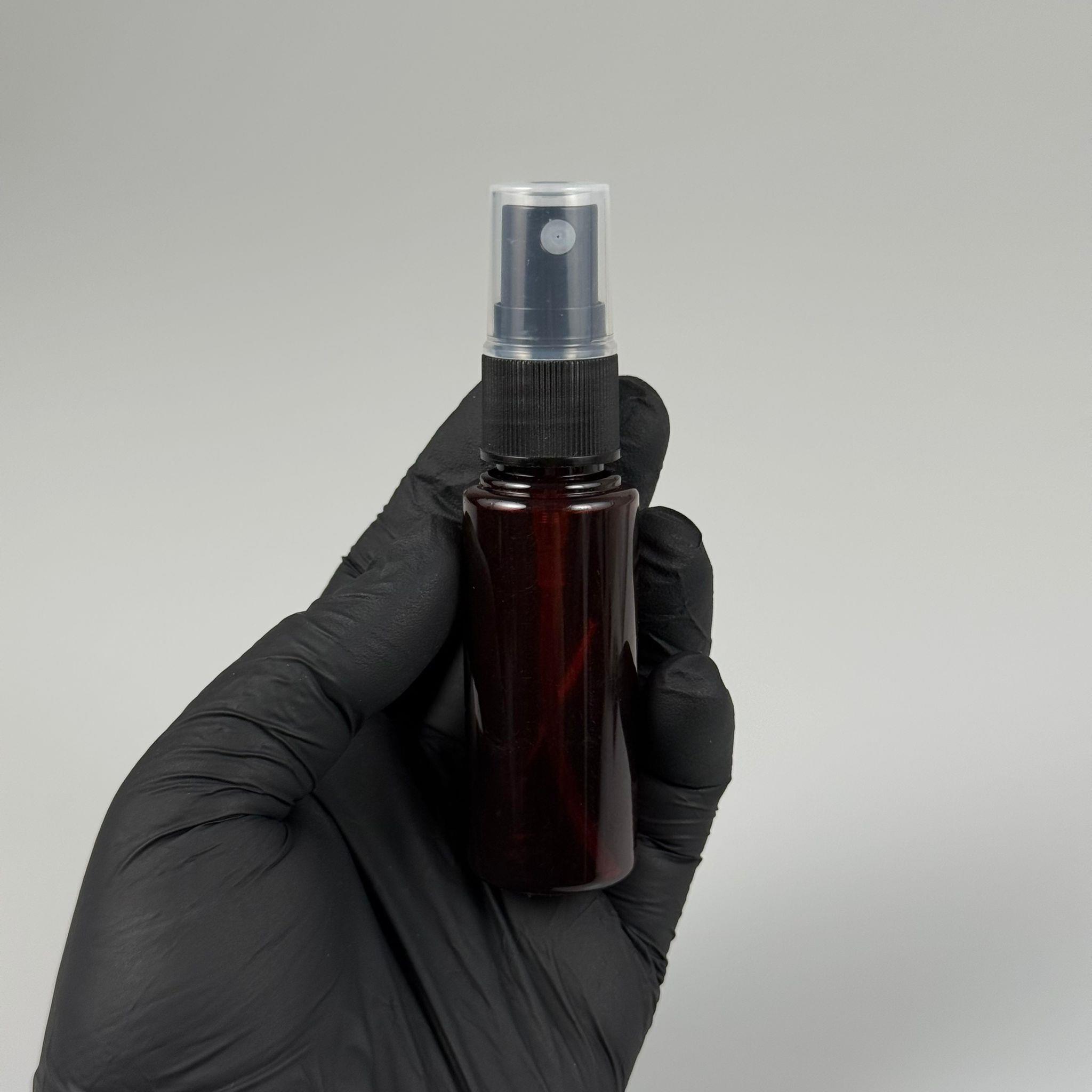 30 CC AMBER PET ŞİŞE - SİYAH SPREYLİ TESTER 30 ML PLASTİK ŞİŞE