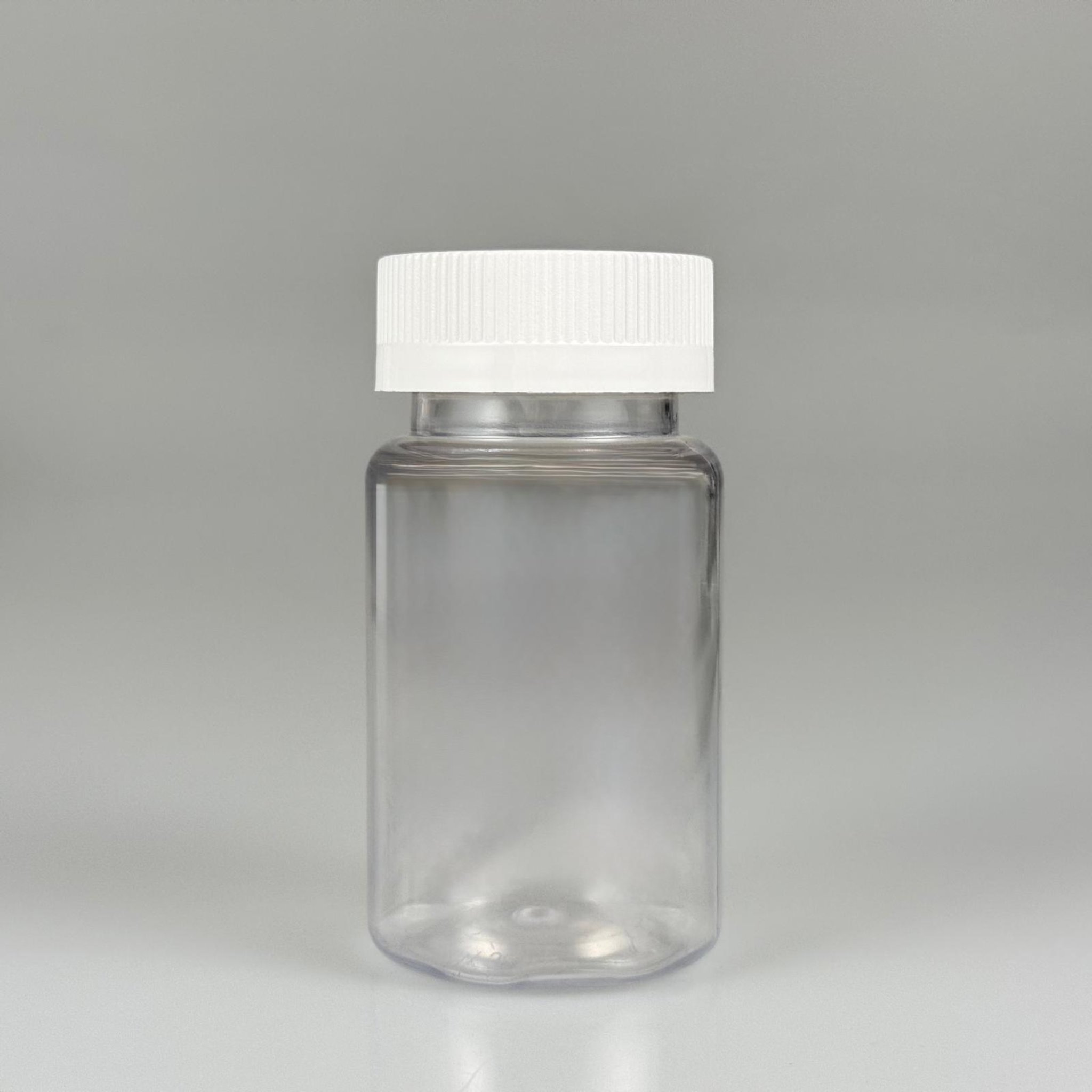 100 ML ÇOCUK KİLİT KAPAKLI TABLET ŞİŞESİ  - 100 CC ŞEFFAF PET KAVANOZ + 38 MM BEYAZ ÇOCUK KİLİTLİ KAPAK TAKIM -  KAPSÜL KUTUSU - İLAÇ ŞİŞESİ - MEDİKAL HAP ŞİŞESİ - FARMASÖTİK KAVANOZ