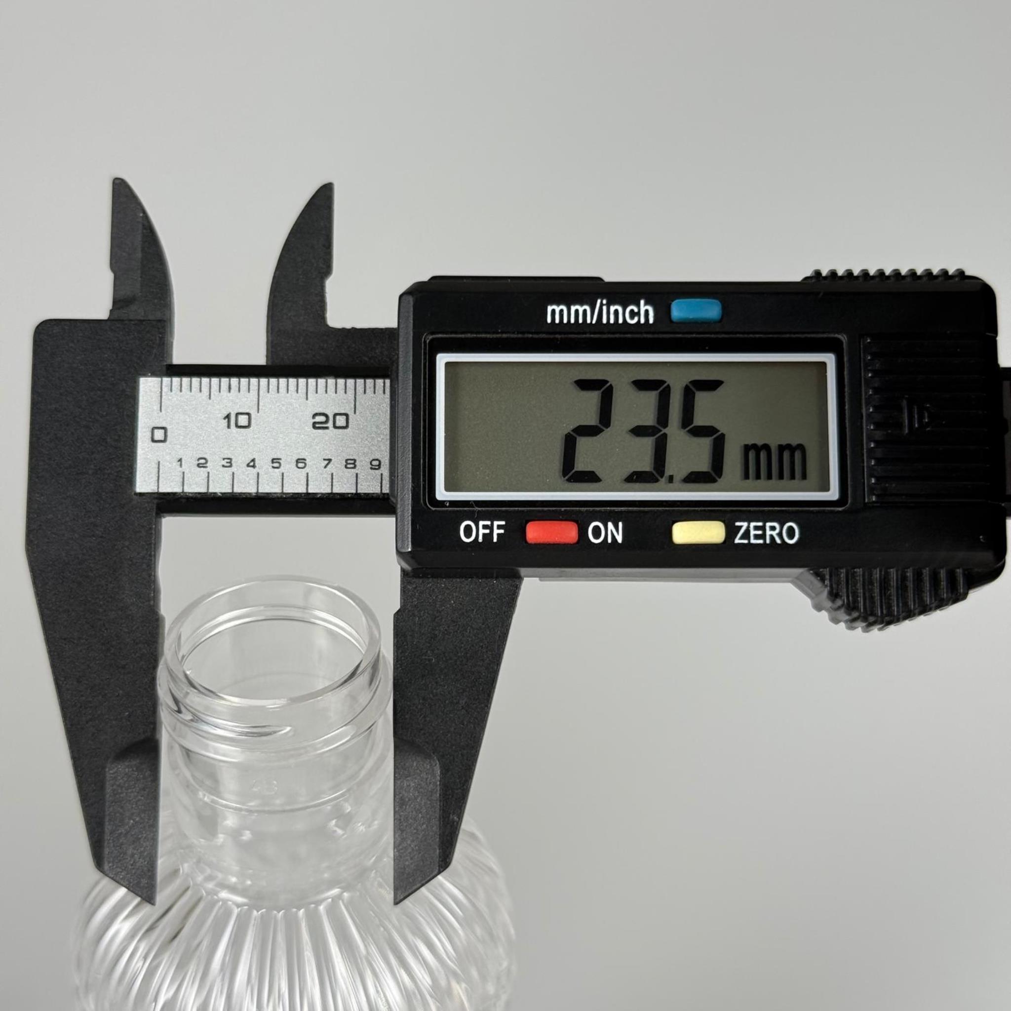 100 CC ŞEFFAF PIRLANTA PET ŞİŞE 24 MM İP