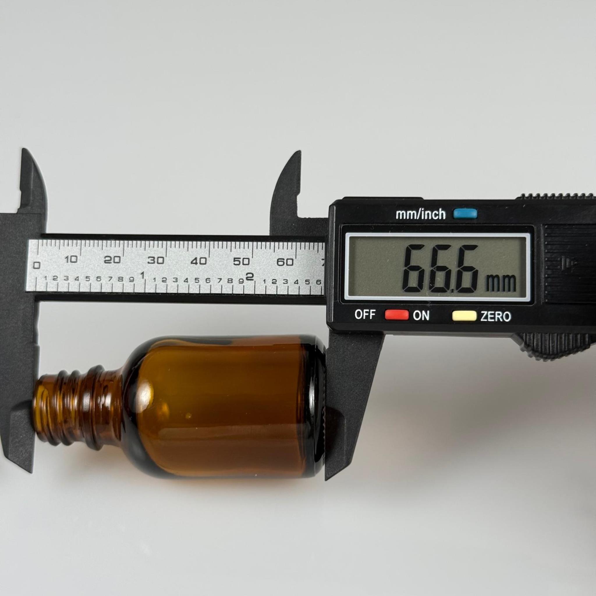 25 CC AMBER CAM ŞİŞE KAPAKSIZ (18 AĞIZ)