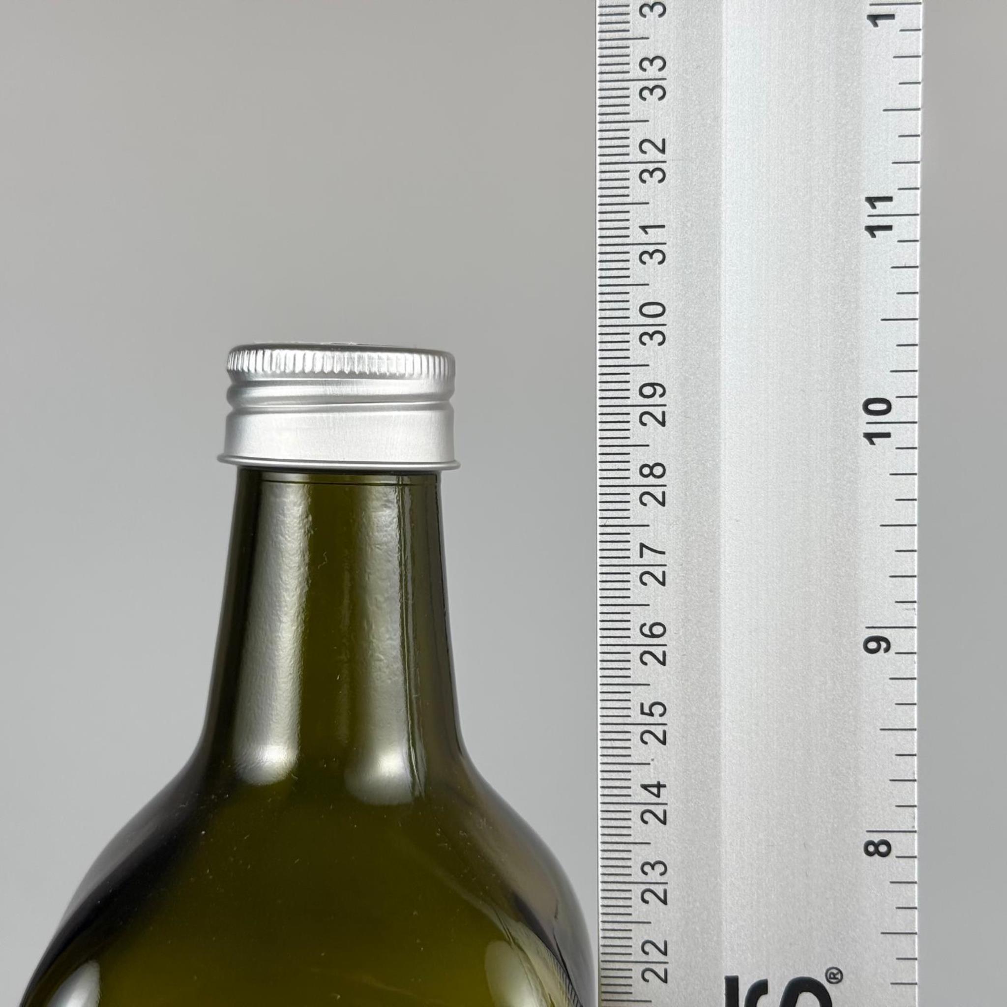 1000 CC YEŞİL MARASKA CAM ŞİŞE - GÜMÜŞ METAL ALÜMİNYUM KAPAKLI - 1000 ML KÖŞELİ YAĞ ŞİŞESİ - SİRKE ŞİŞESİ