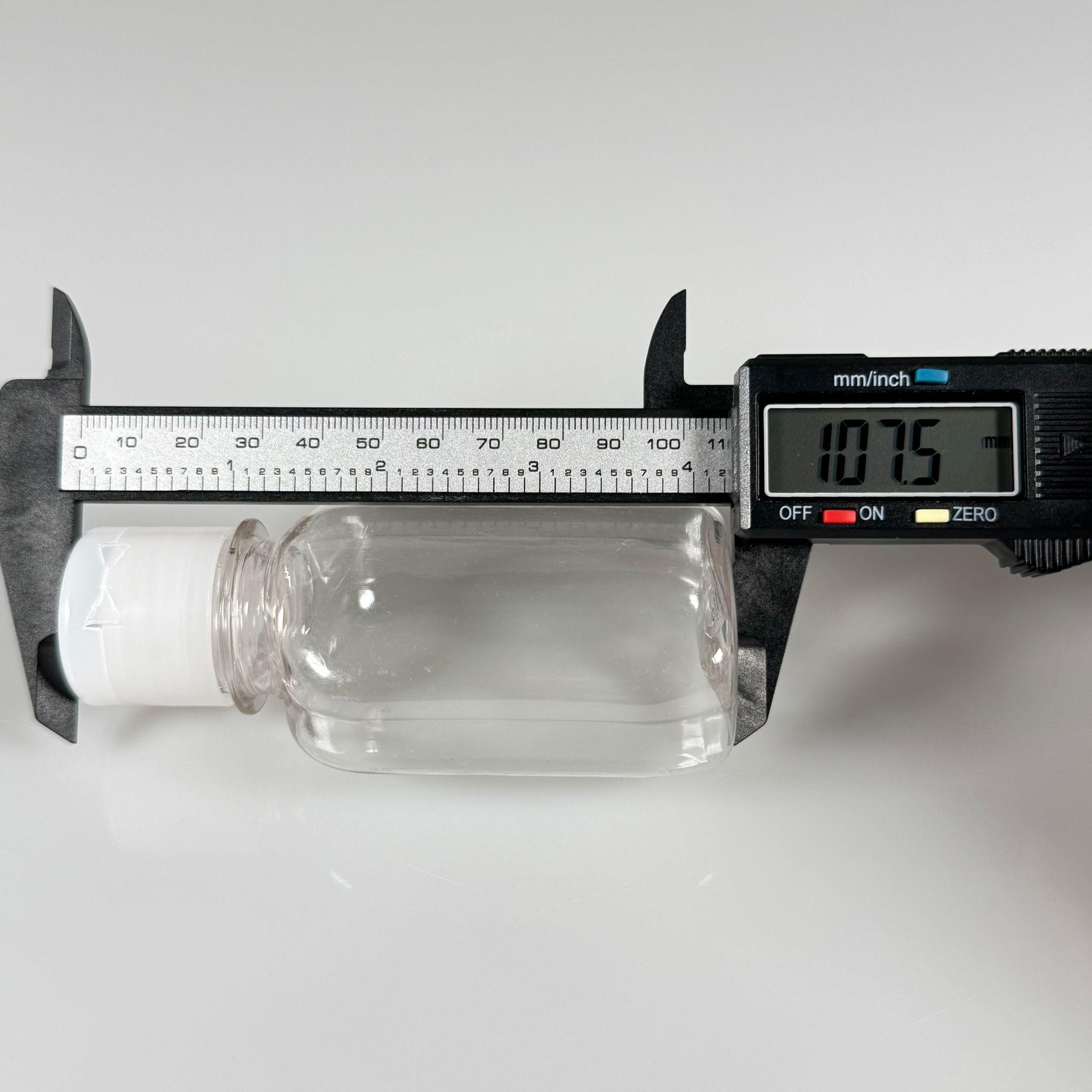 100 CC YASSI PET ŞİŞE - ŞEFFAF FLİPTOP KAPAKLI - 100 ML BOŞ DEZENFEKTAN ŞİŞESİ