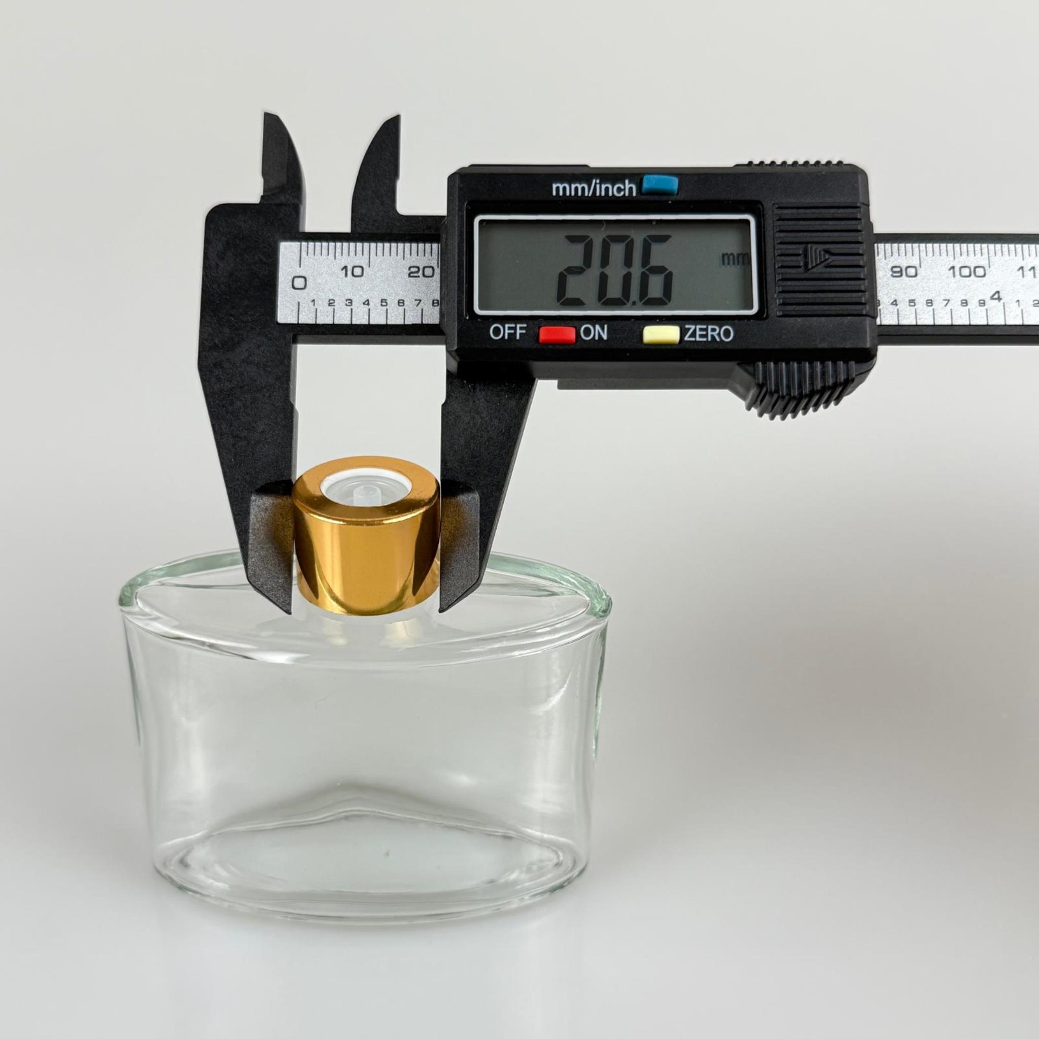 YASSI MODEL CAM KOLONYA ŞİŞESİ + METAL GOLD KAPAK + TIPA - 50 ML - HEDİYELİK KOLONYA ŞİŞELERİ