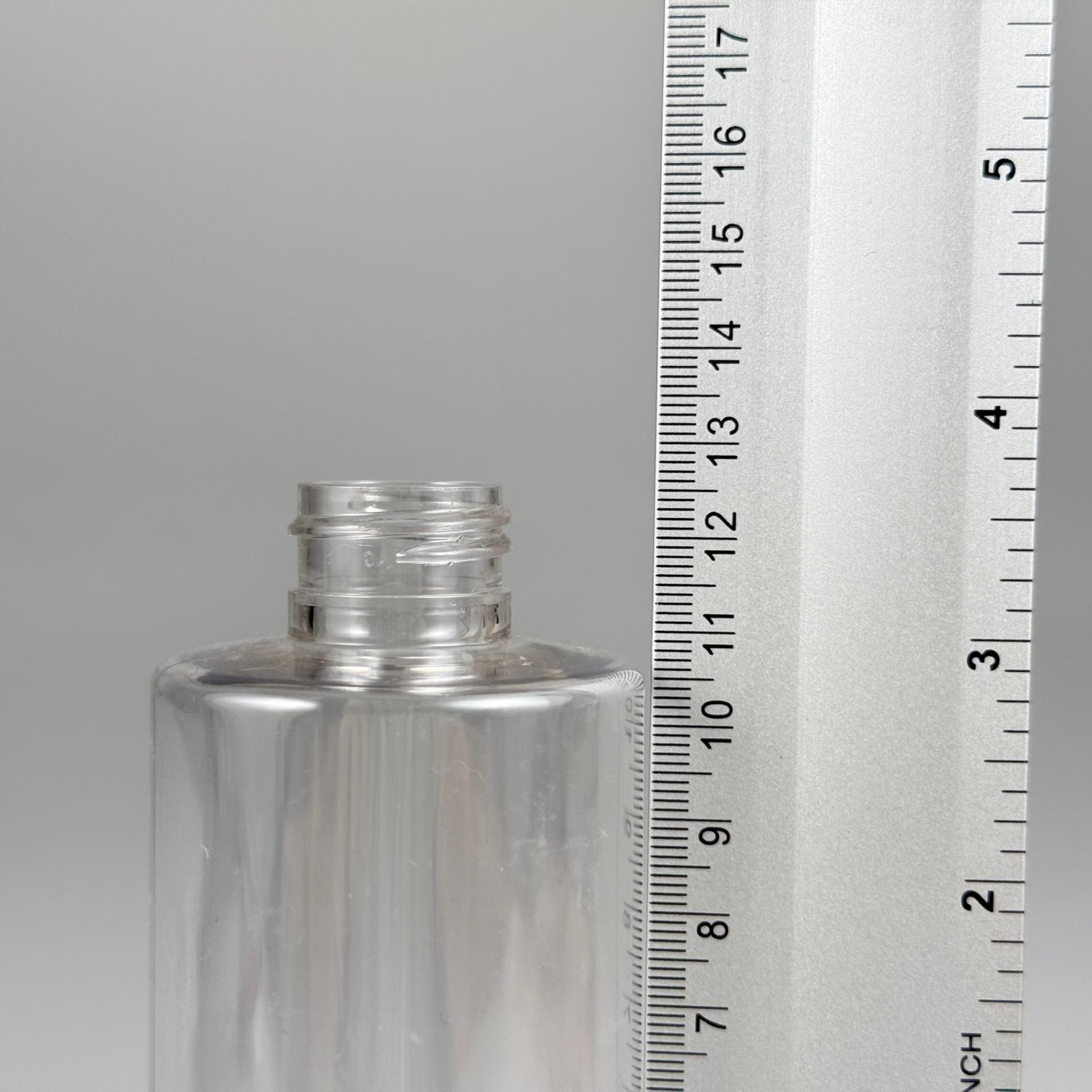 200 CC ŞEFFAF SİLİNDİR KÜT BOYUN PET ŞİŞE (25 GR) 24 MM GP
