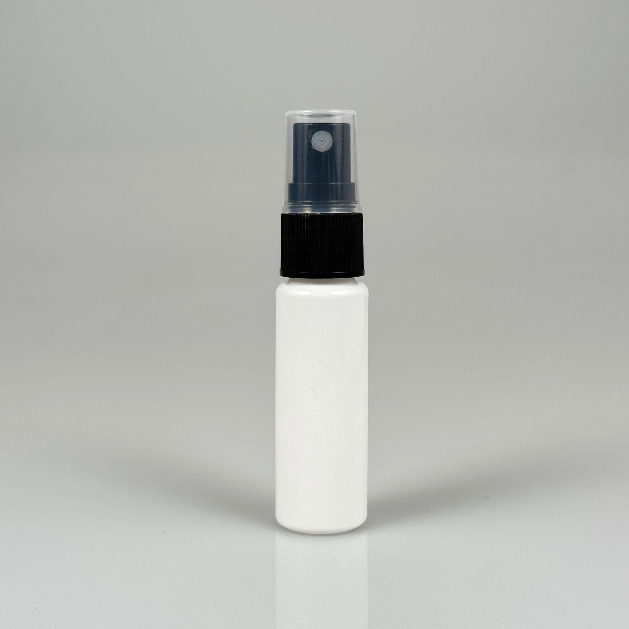 20 CC BEYAZ PET ŞİŞE - SİYAH SPREYLİ TESTER 20 ML PLASTİK ŞİŞE