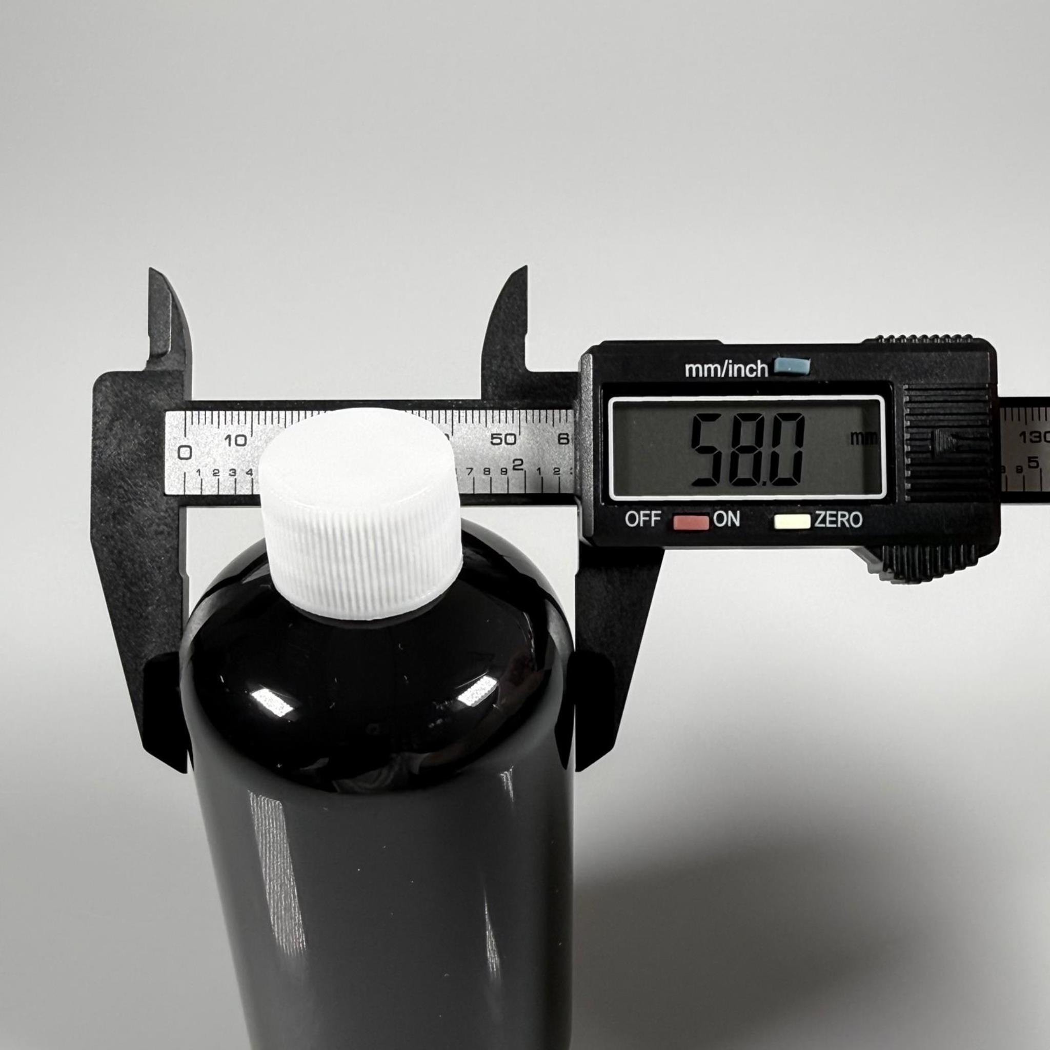 250 CC SİYAH PLASTİK ŞİŞE ZEYNEP MODEL - CONTALI BEYAZ KAPAKLI - 250 ML TOMBUL PET ŞİŞE