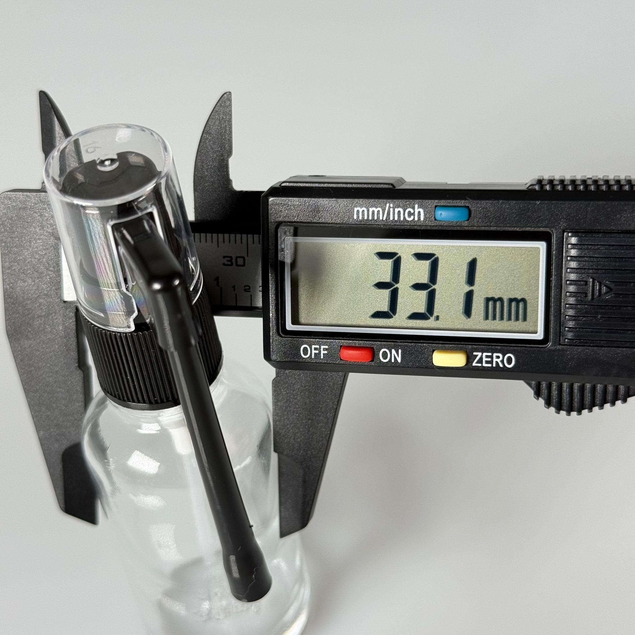 30 ml Farmasötik Plastik Uzun Nozullu Mist Oral Boğaz Spreyli Şeffaf Cam Şişe - 30 CC SİYAH ORAL BOĞAZ SPREYLİ CAM ŞİŞE