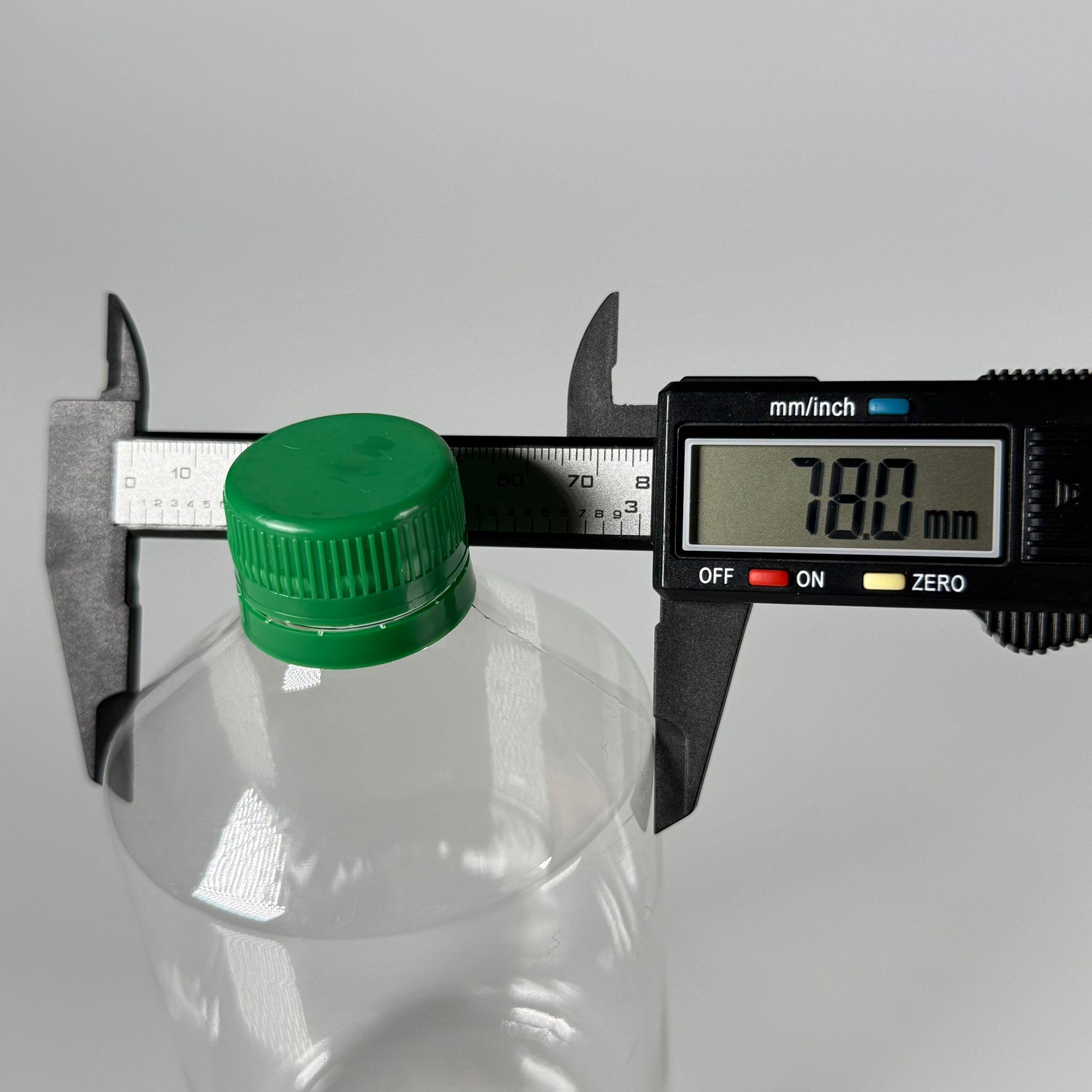 500 CC KÜT BOYUNLU ŞEFFAF PET ŞİŞE  - YEŞİL KİLİTLİ KAPAKLI - 500 ML KALIN PET ŞİŞE