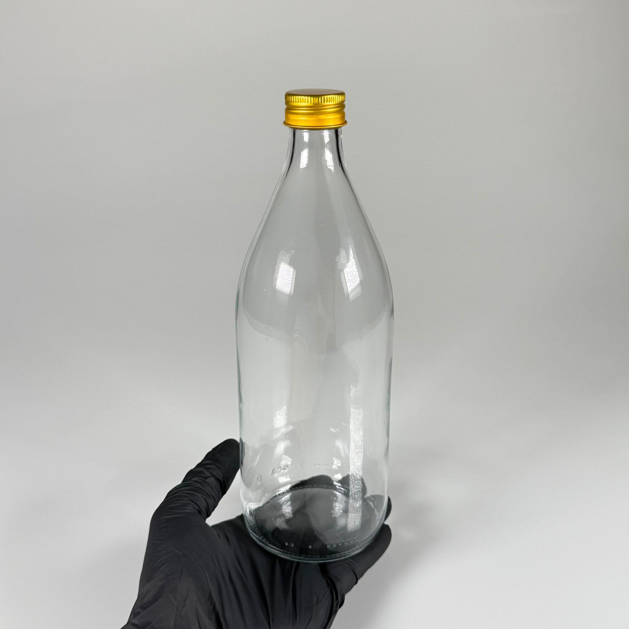 750 ML LÜKS CAM SU ŞİŞESİ - 750 CC BOŞ CAM SU ŞİŞELERİ - GOLD ALÜMİNYUM METAL KAPAKLI (ELLE AÇILIP KAPANABİLİR) - RESTORAN, CAFE, OTEL VS İÇİN PREMİUM CAM ŞİŞE