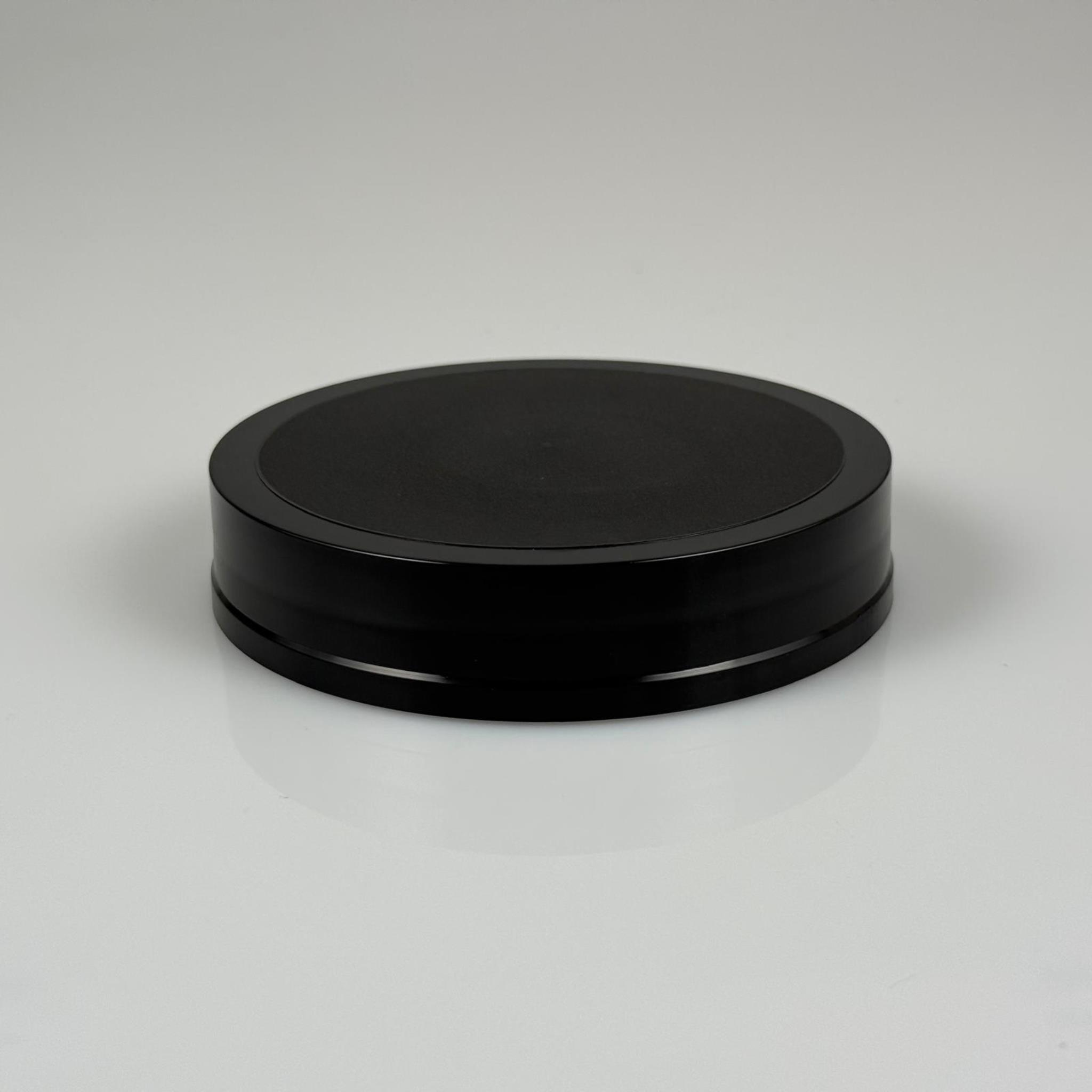 100 MM VİDALI PLASTİK SİYAH ETEKLİ KAPAK