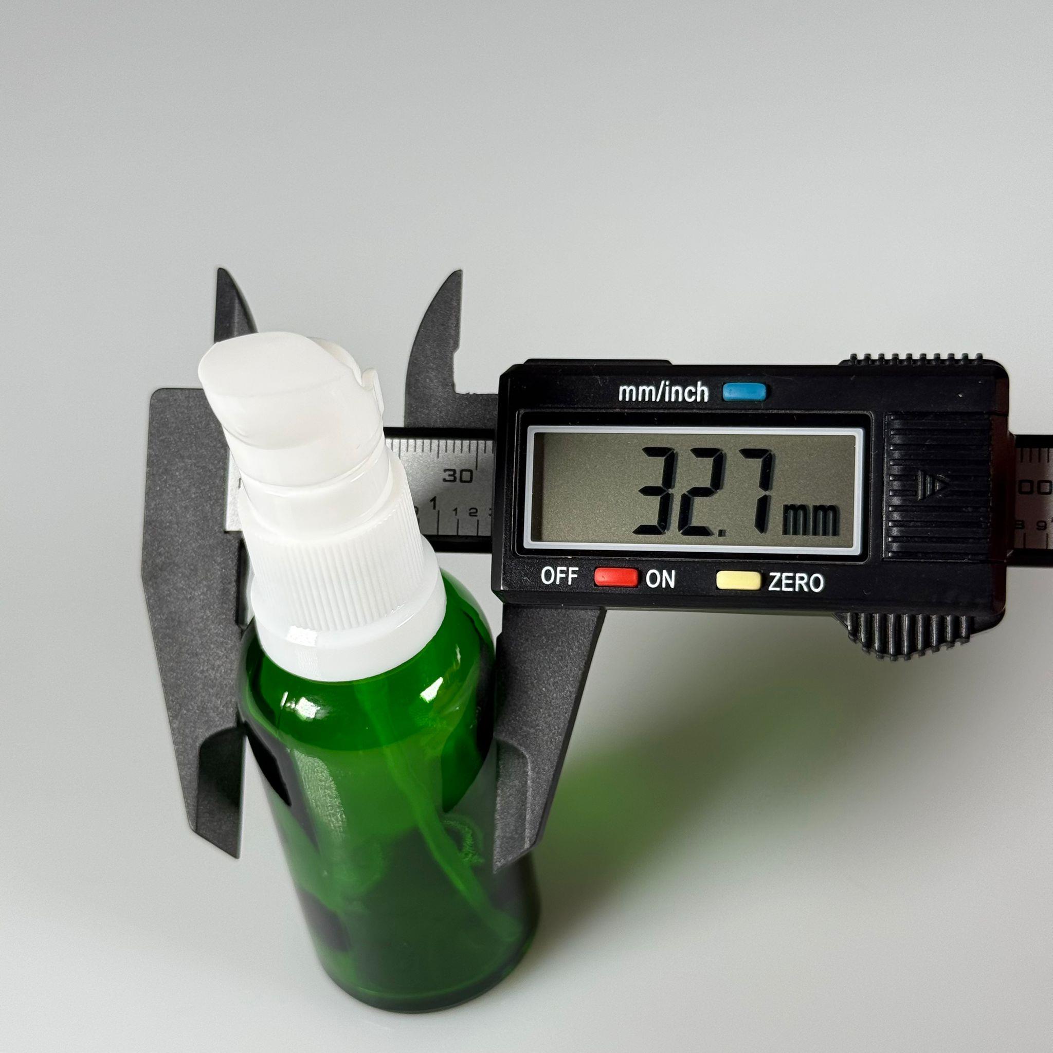 50 CC YEŞİL CAM ŞİŞE - SIZDIRMAZ ETEKLİ BEYAZ LOSYON POMPALI TAKIM - 50 ML LOSYON ŞİŞESİ - YAĞ, KREM GİBİ YOĞUN KIVAMLI SIVILAR İÇİN CAM AMBALAJ