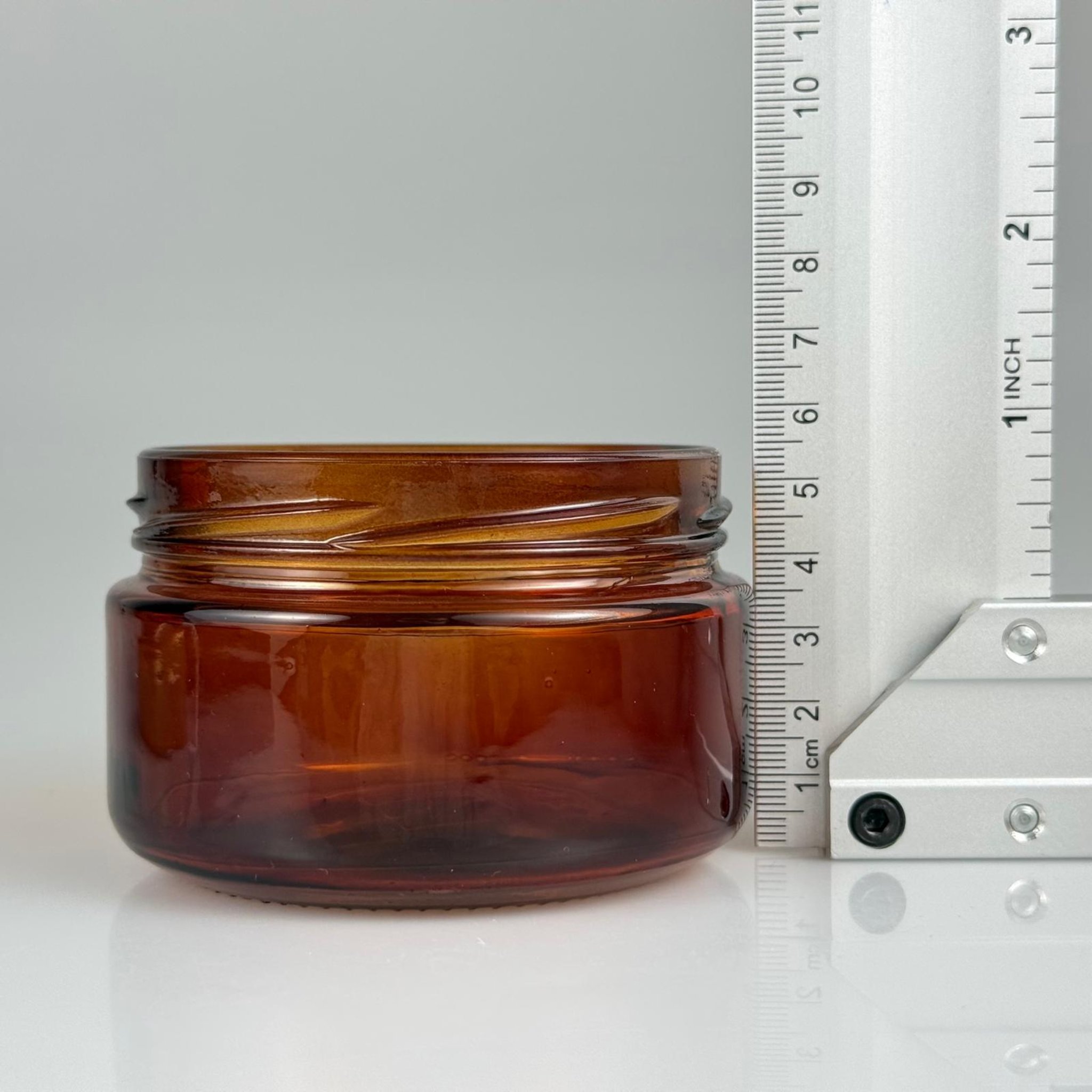 230 CC AMBER CAM KAVANOZ (82 AĞIZ) -MUM KAVANOZU - KAPAKSIZ - 230 ML KAHVERENGİ KAVANOZ