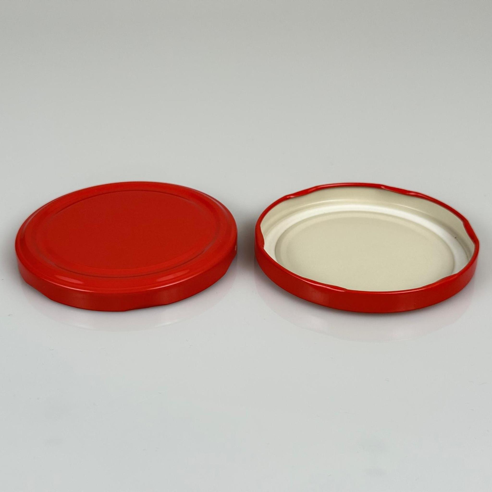 82 MM TWİST-OFF KIRMIZI DÜZ (MC082RTS469) RL40 - SİLGAN MARKA KAVANOZ KAPAĞI - METAL KONSERVE KAPAK