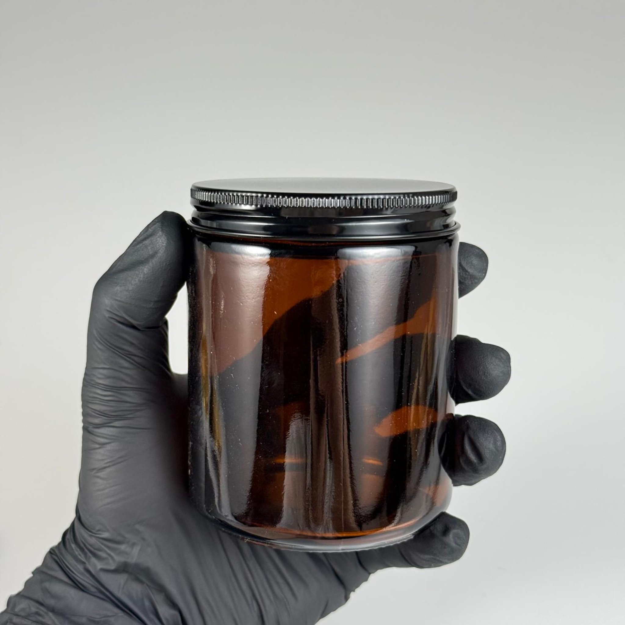 270 CC CAM AMBER MUM KAVANOZU - KÖPÜK CONTALI SIZDIRMAZ SİYAH METAL KAPAKLI  - 270 ML KAHVERENGİ KREM KAVANOZU - AMBER MUM KAVANOZLARI - MEDİKAL KAVANOZ - ORJİNAL AMBER (BOYAMA DEĞİL)