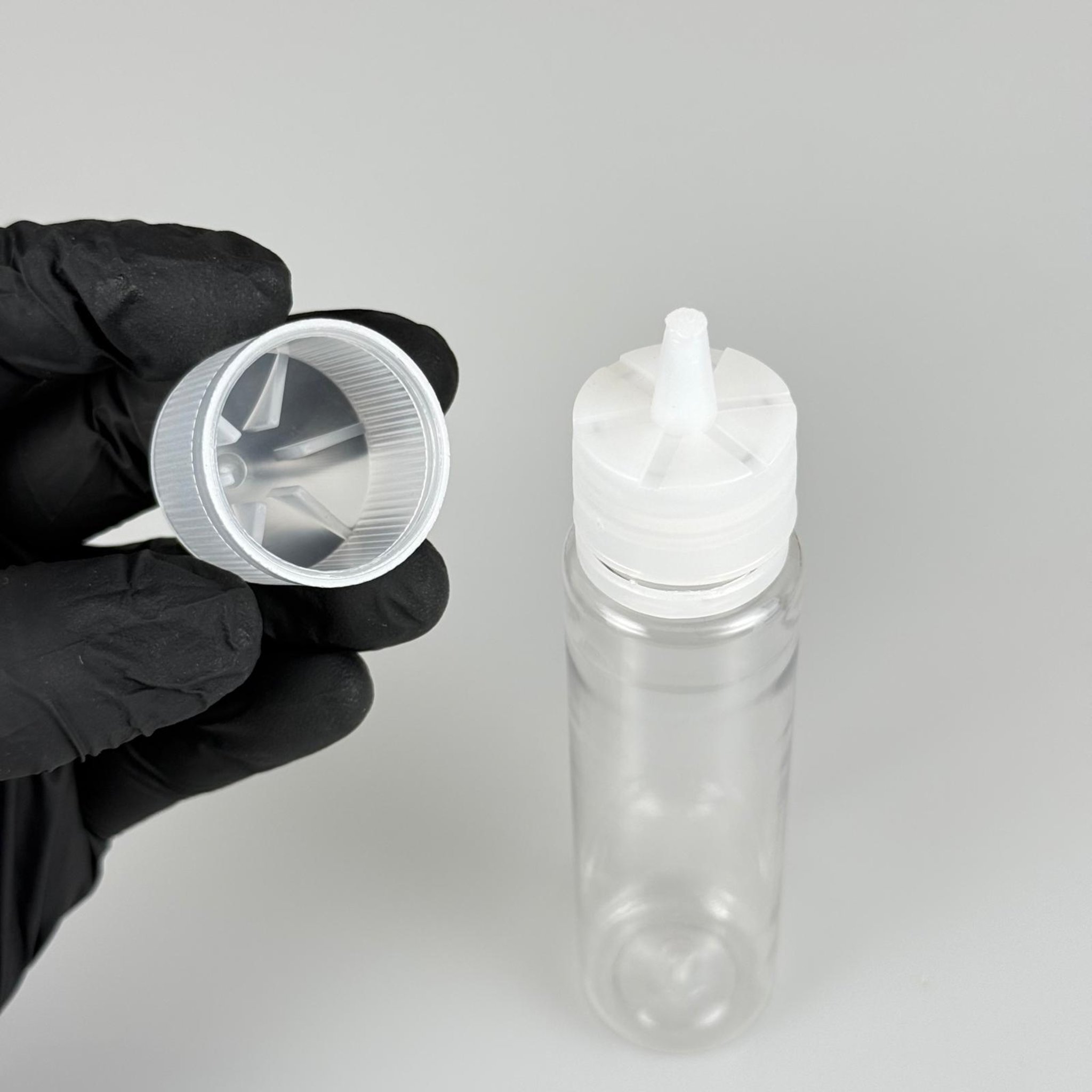 60 CC GORİLLA ŞİŞE - ŞEFFAF - 60 ML LİKİT ŞİŞESİ - MÜREKKEP ŞİŞESİ - KAPAKLI  - TIPALI - İĞNE UÇLU DAMLALIKLI ŞİŞE