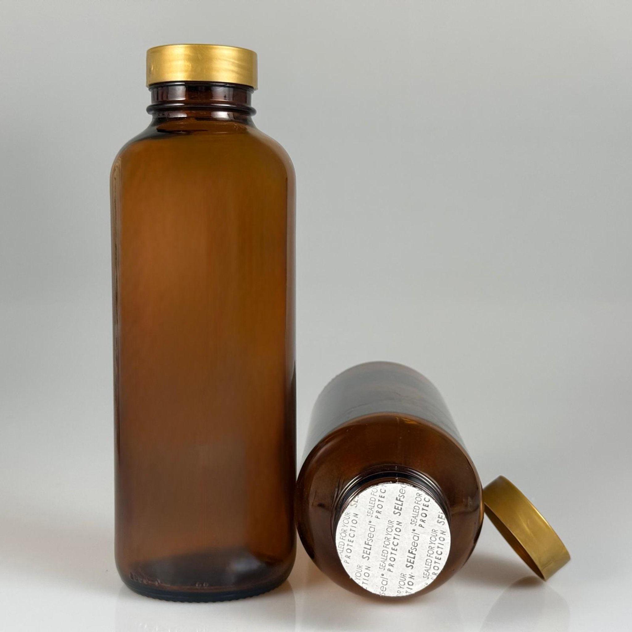 500 CC ENDÜSTRİYEL, KEVITA MODEL GENİŞ AĞIZLI AMBER CAM ŞİŞE - GOLD PLASTİK KAPAKLI + KENDİNDEN YAPIŞKANLI KÖPÜK CONTALI TAKIM - 500 ML CAM KAHVERENGİ ECZA, ZEYTİNYAĞI, ÇEREZ, GRANÜR KAHVE, COLDBREW VB İÇİN ÇOK AMAÇLI CAM ŞİŞELER