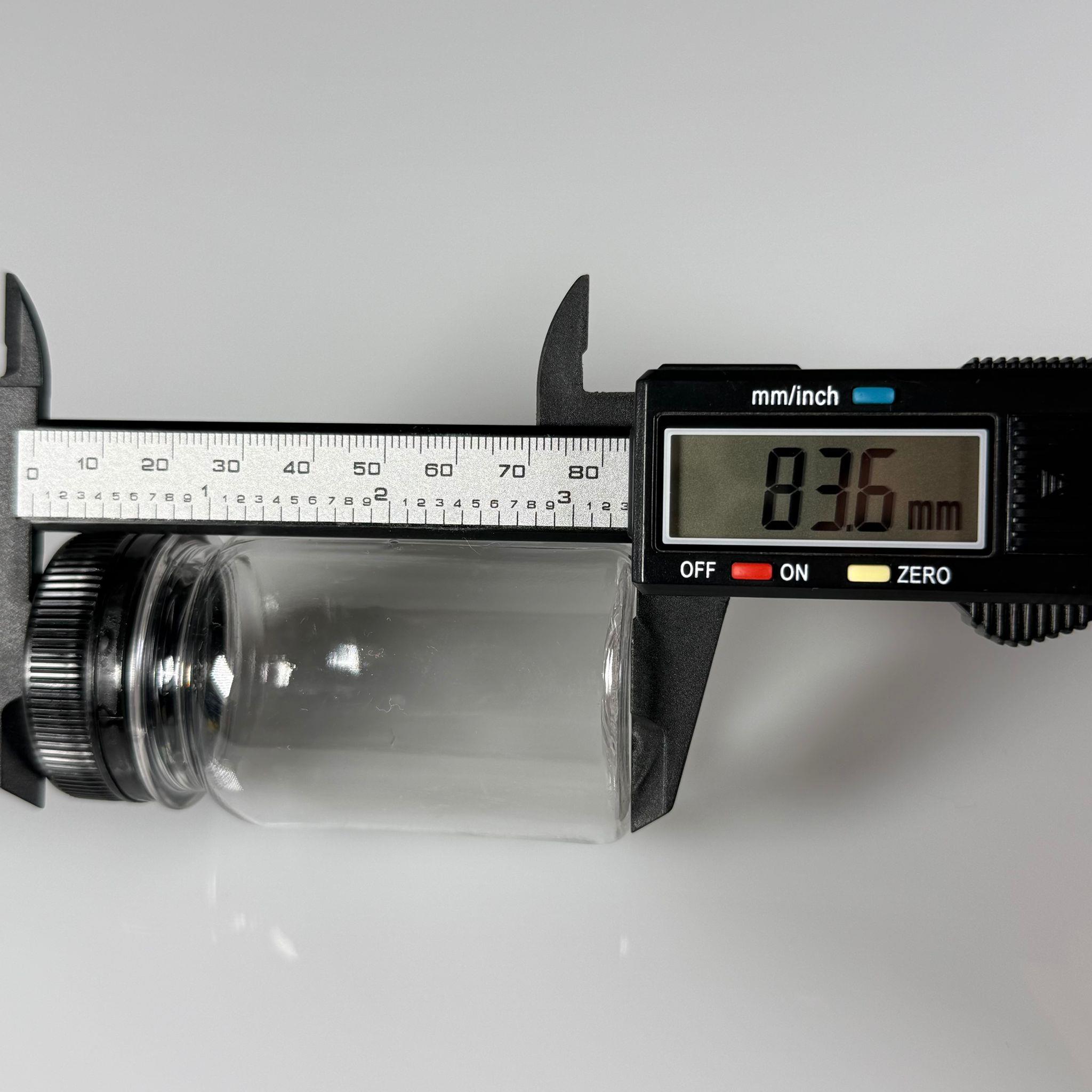 100 CC SİLİNDİR PET ŞİŞE (15,6 GR) - 38 MM GENİŞ AĞIZLI KİLİTLİ SİYAH KAPAKLI  - 100 ML PLASTİK BOŞ ŞİŞELER