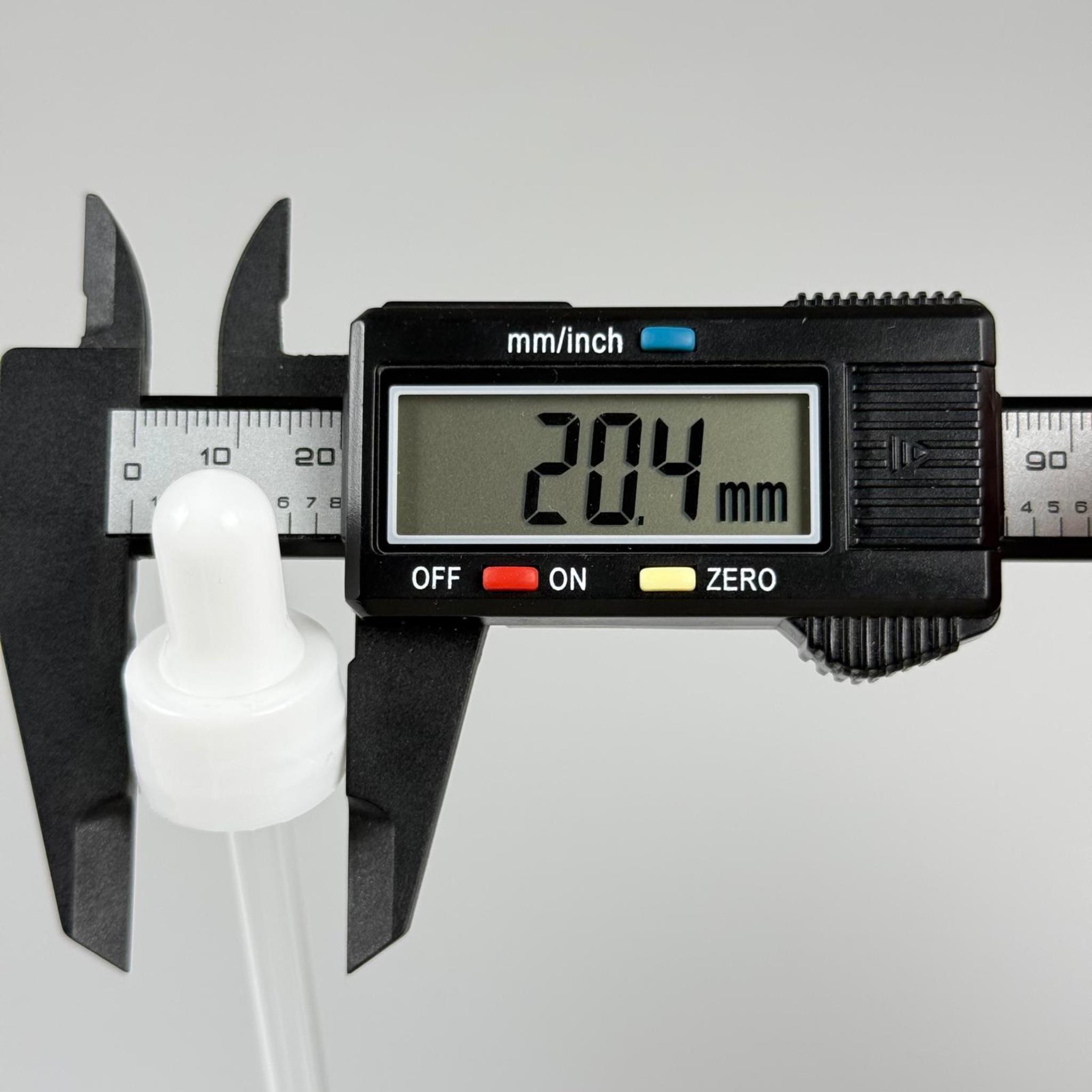 18 MM CAM DAMLALIKLI TAKIM - BEYAZ EMZİK +  DELİKLİ PLASTİK DÜZ BEYAZ KAPAK + 132 MM CAM PİPET