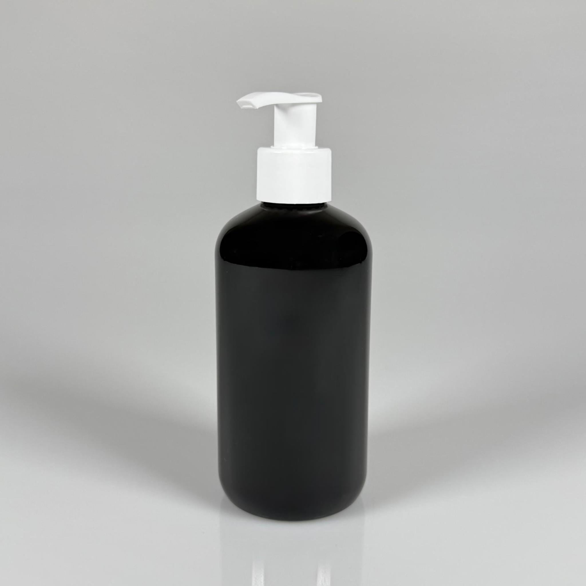 250 CC SİYAH ŞİŞE - BEYAZ POMPALI - 250 ML POMPALI PLASTİK ŞİŞE - ZEYNEP MODEL PET ŞİŞE