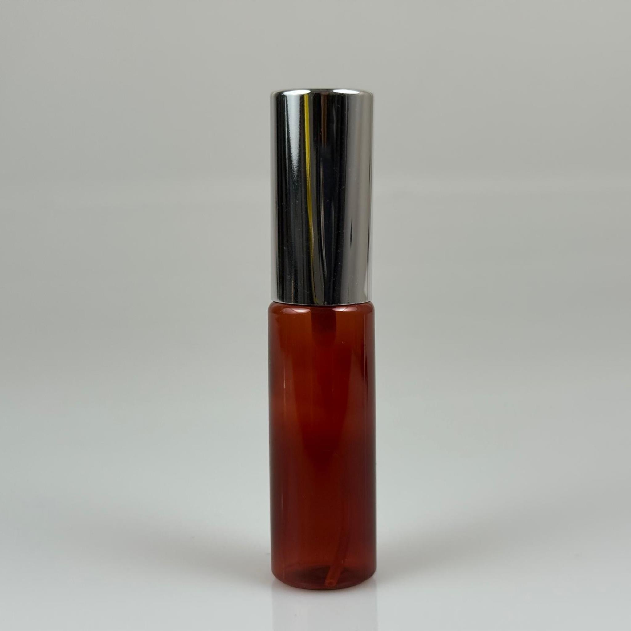 20 ML PET KOLONYA, PARFÜM VB ŞİŞELERİ - METAL ALÜMİNYUM GÜMÜŞ KAPAK + VİDALI SPREY + 20 CC AMBER SHOT ŞİŞE SET TAKIM