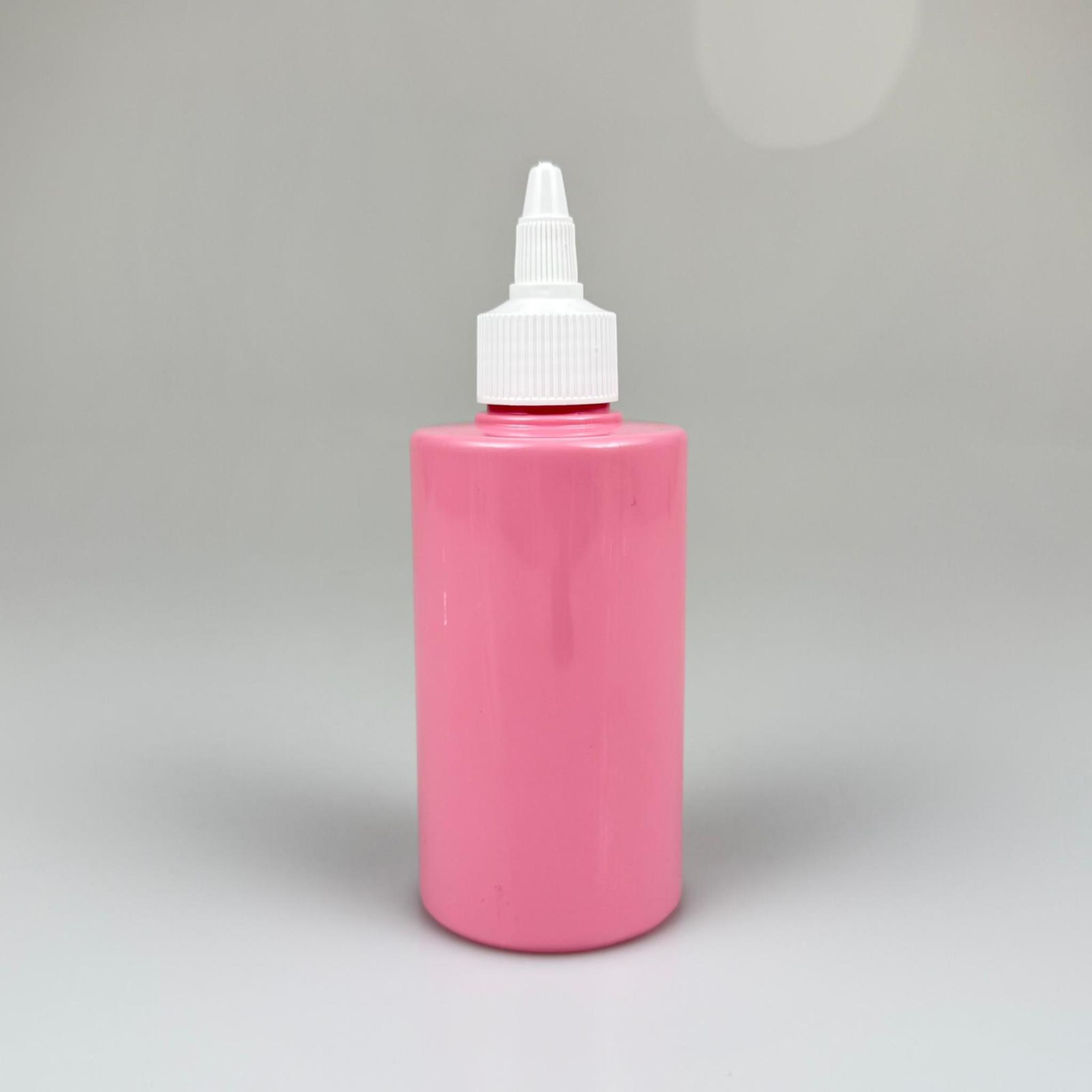 YAĞ, SOS, ACI SOS, SİRKE, SRIRACHA, MÜREKKEP, TUTKAL AKITICI VB BOŞ ŞİŞELERİ - BEYAZ SİVRİ TWİST AKITICI KAPAK + 200 ML KÜT PEMBE SERT PET PLASTİK ŞİŞE TAKIM