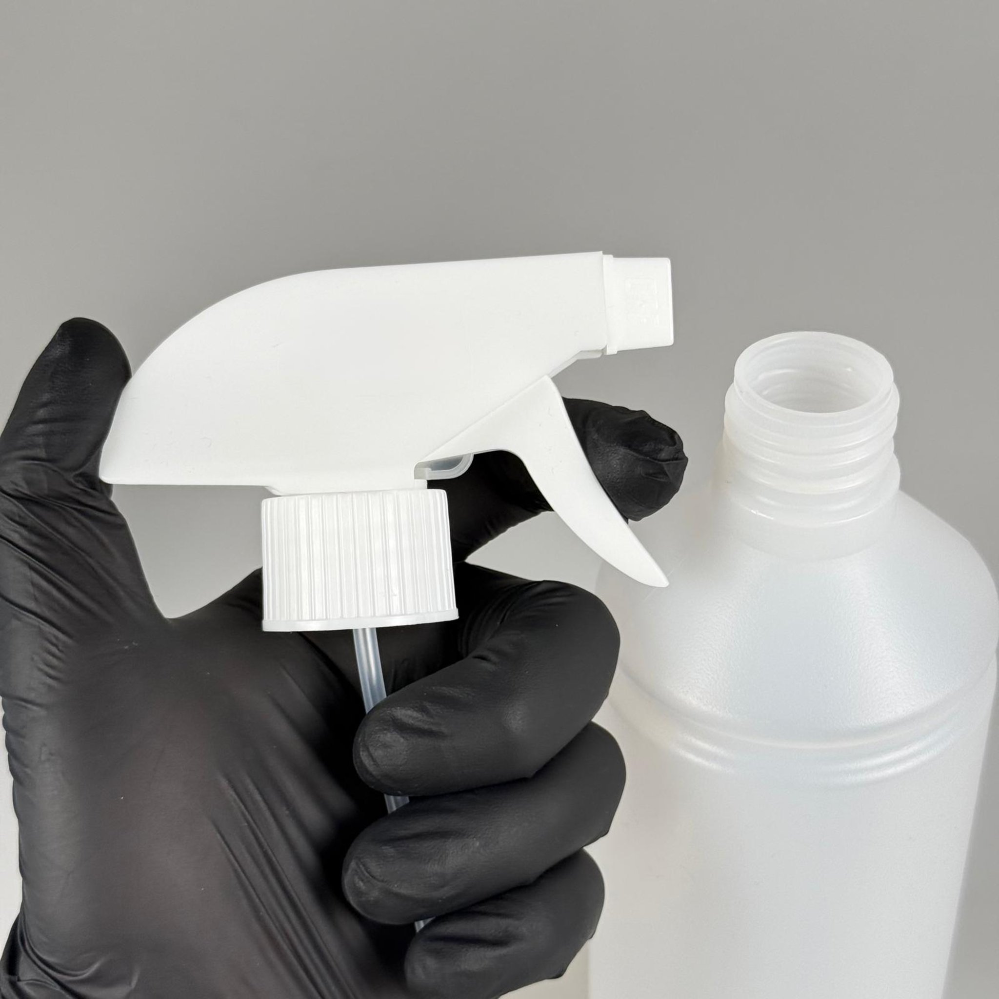 250 CC TİNER ŞİŞESİ - BEYAZ TRİGER TETİK SPREYLİ - 250 ML KİMYASALA DAYANIKLI PLASTİK ŞİŞE - 0,25 LT POLİETİLEN ŞİŞE