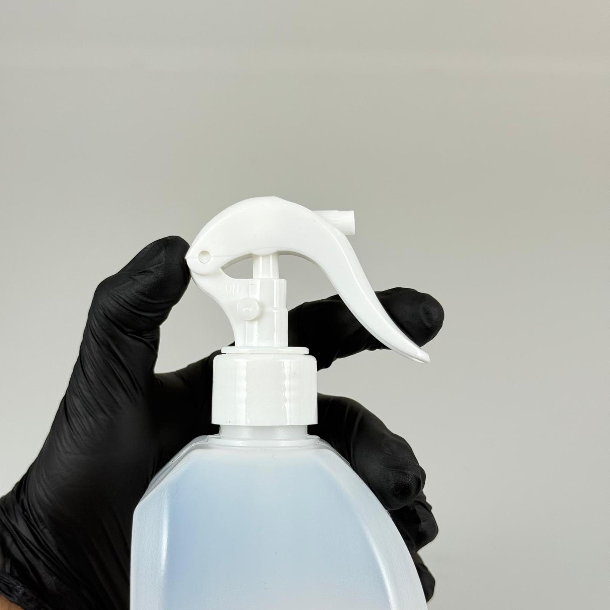 1000 CC BEYAZ POLİETİLEN KALIN ŞİŞE -1 LİTRE BEYAZ PLASTİK ŞİŞE BEYAZ TRİGER SPREYLİ