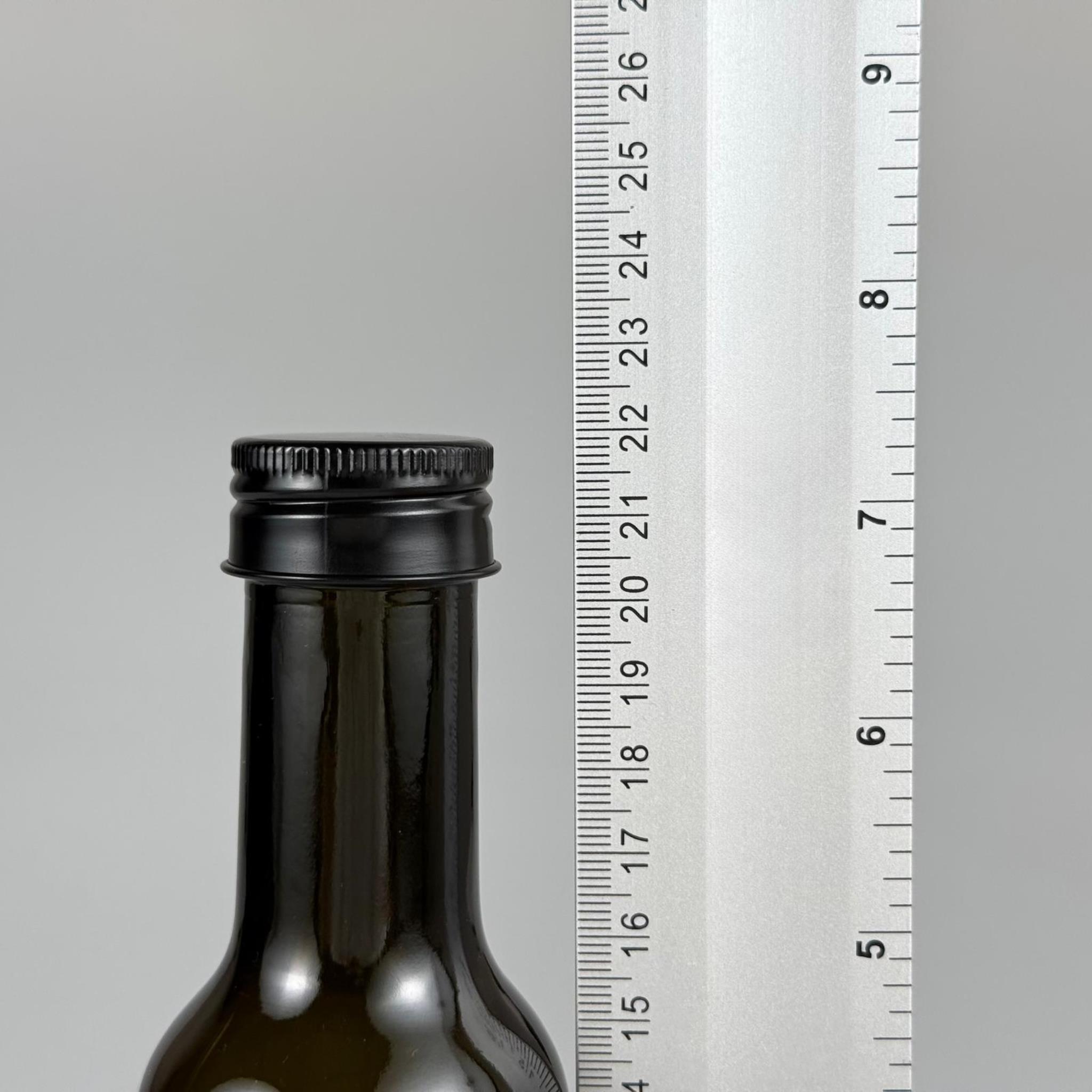 250 CC YEŞİL CESENA MODEL DORİCA CAM ŞİŞE - SİYAH METAL KAPAKLI - 250 ML CESENA ŞİŞE - YEŞİL