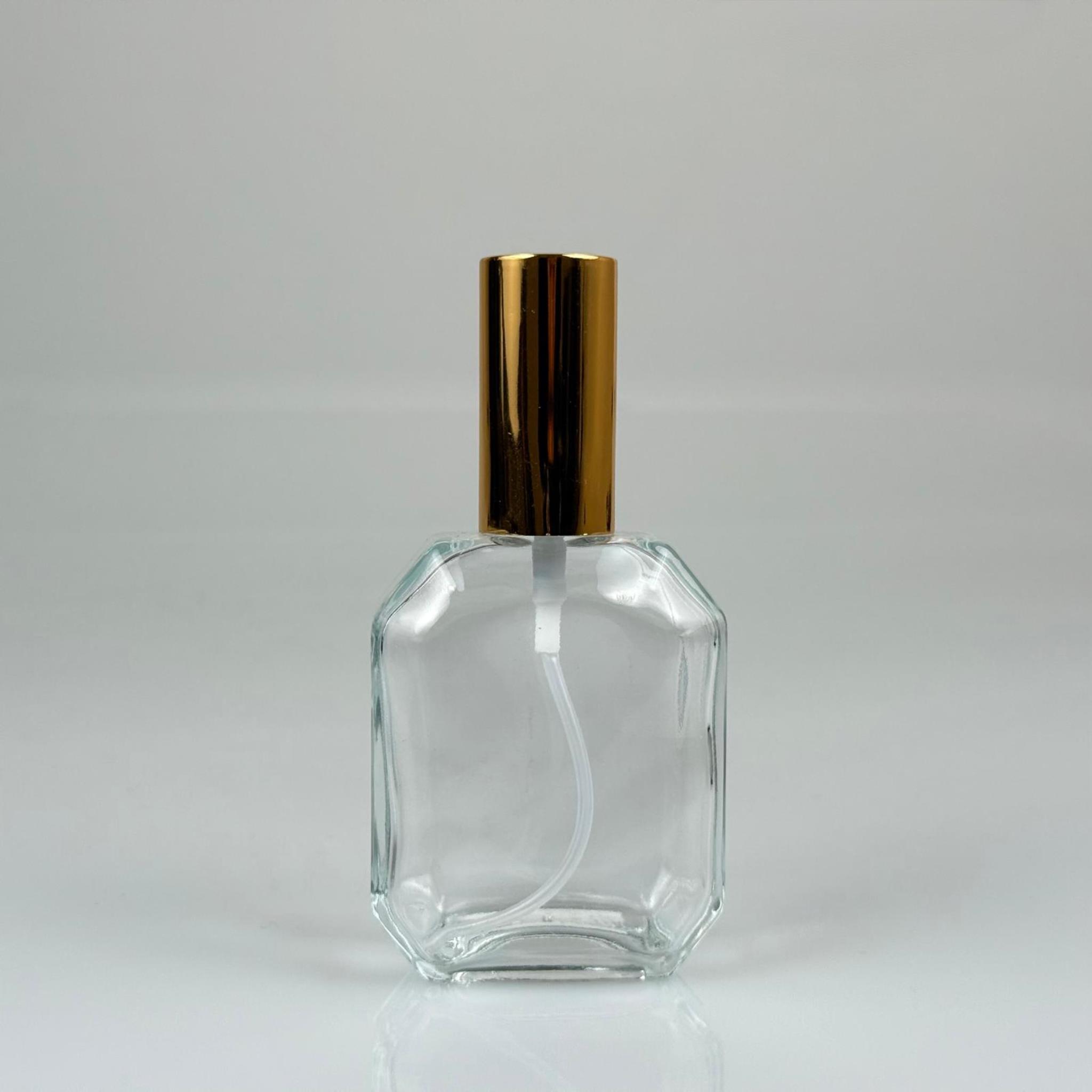 50 ML CAM KOLONYA, PARFÜM VB ŞİŞELERİ - METAL ALÜMİNYUM GOLD KAPAK + VİDALI SPREY + 50 CC KAZABLANKA ŞEFFAF ŞİŞE SET TAKIM